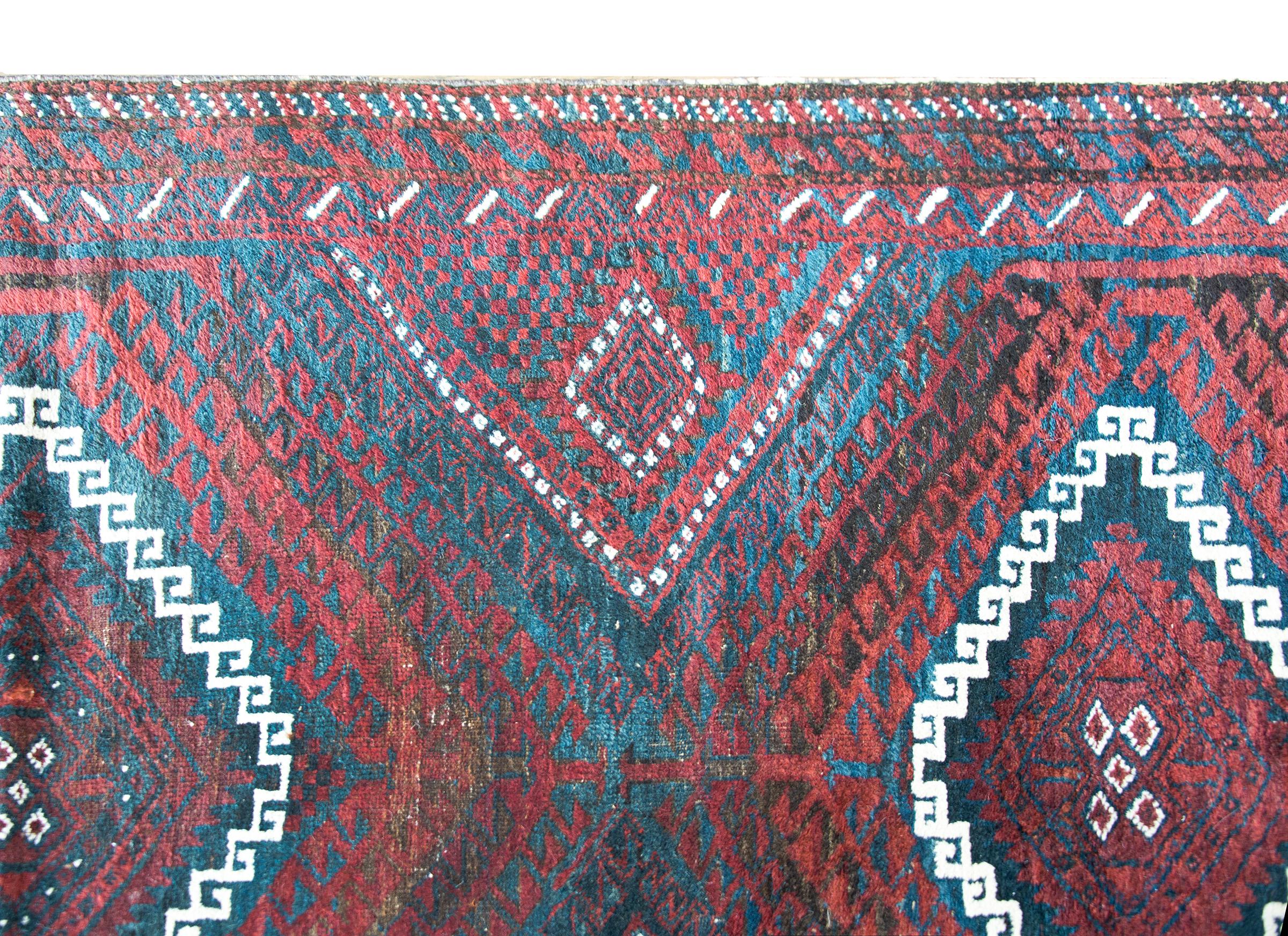 Vintage Afghani Baluch Rug For Sale 2