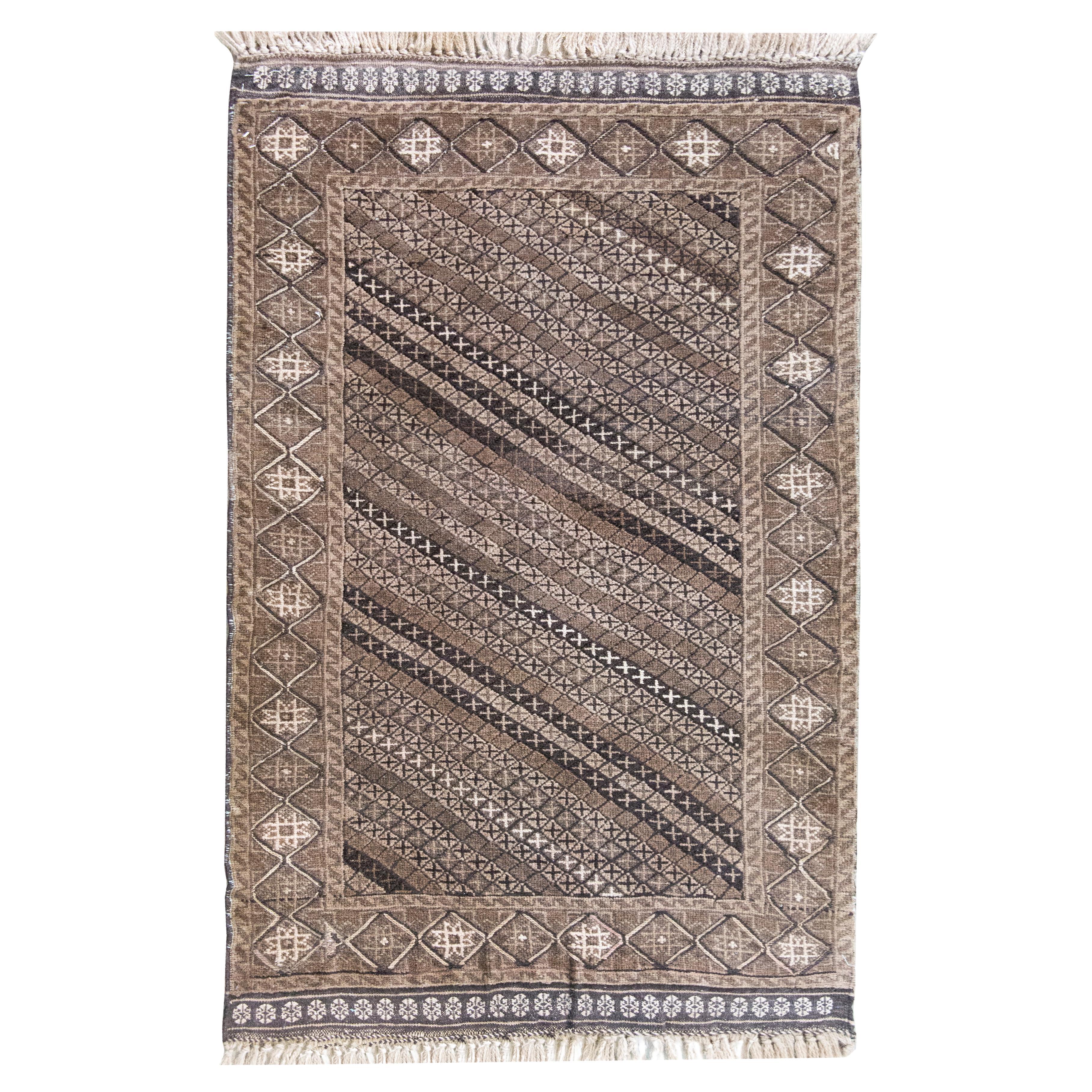 vintage afghani Baluch Rug