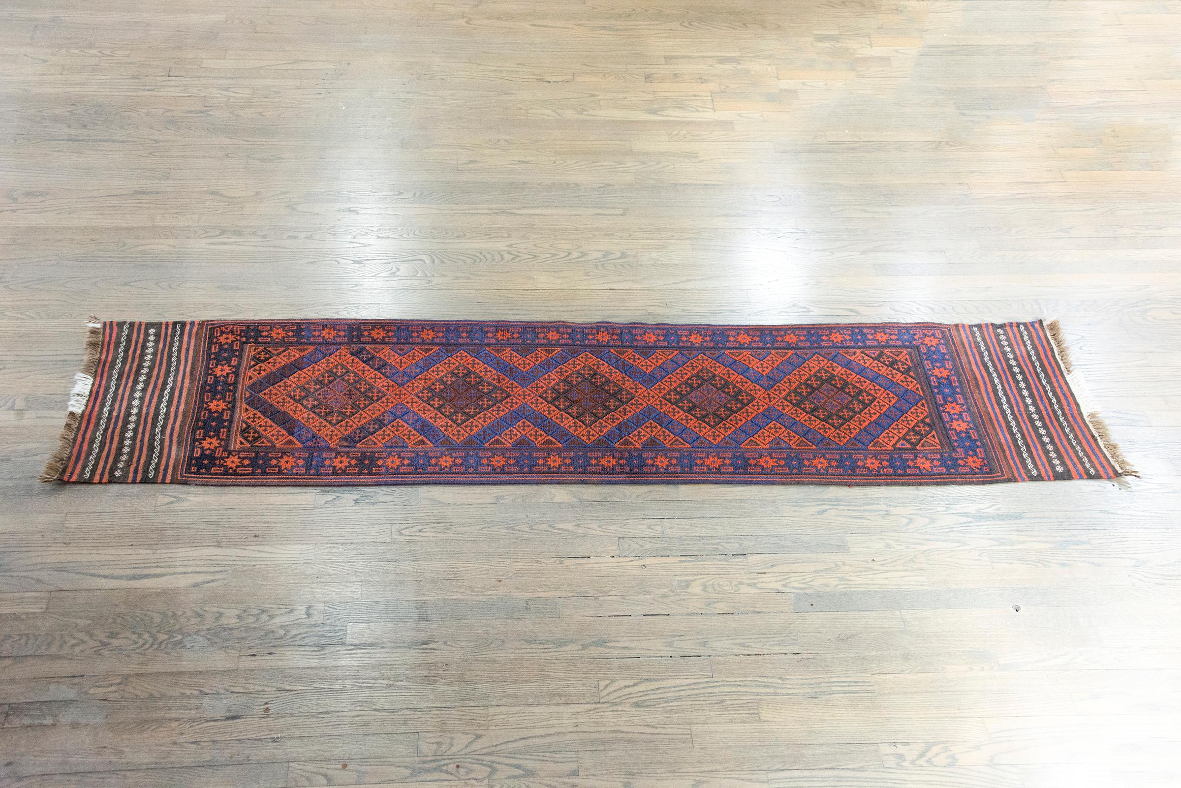 Vintage Afghani Baluch Runner For Sale 9