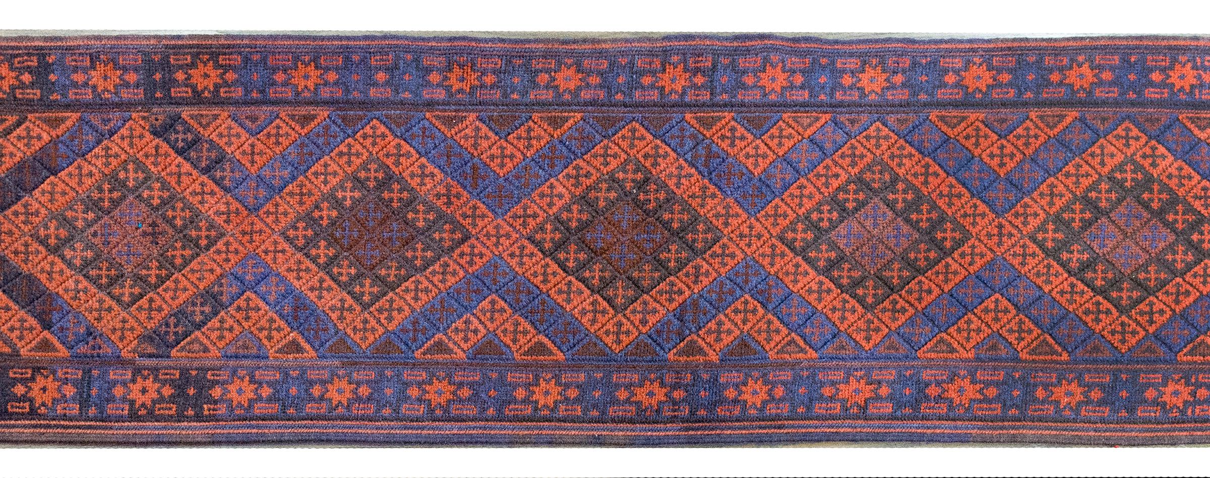 Kilim Vintage Afghani Baluch Runner For Sale