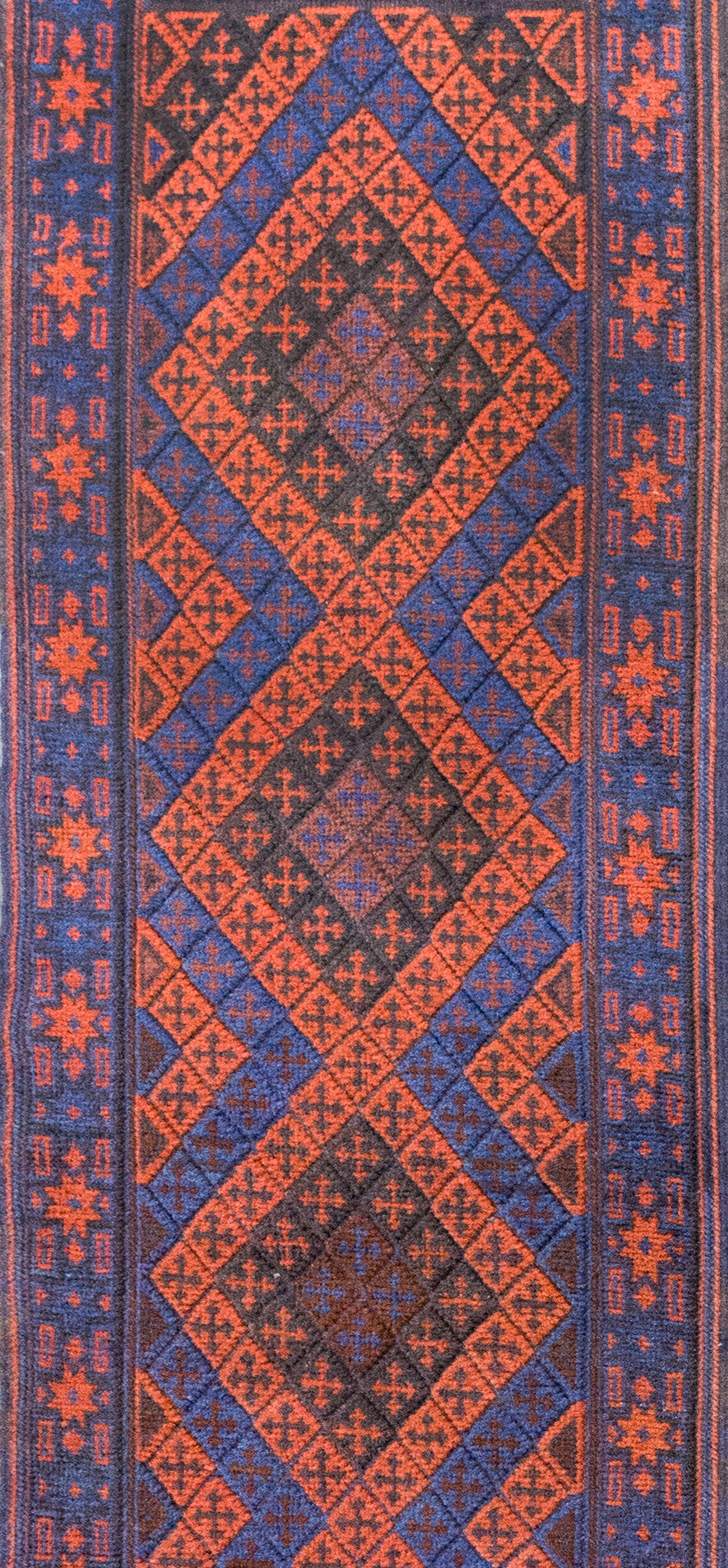 Wool Vintage Afghani Baluch Runner For Sale