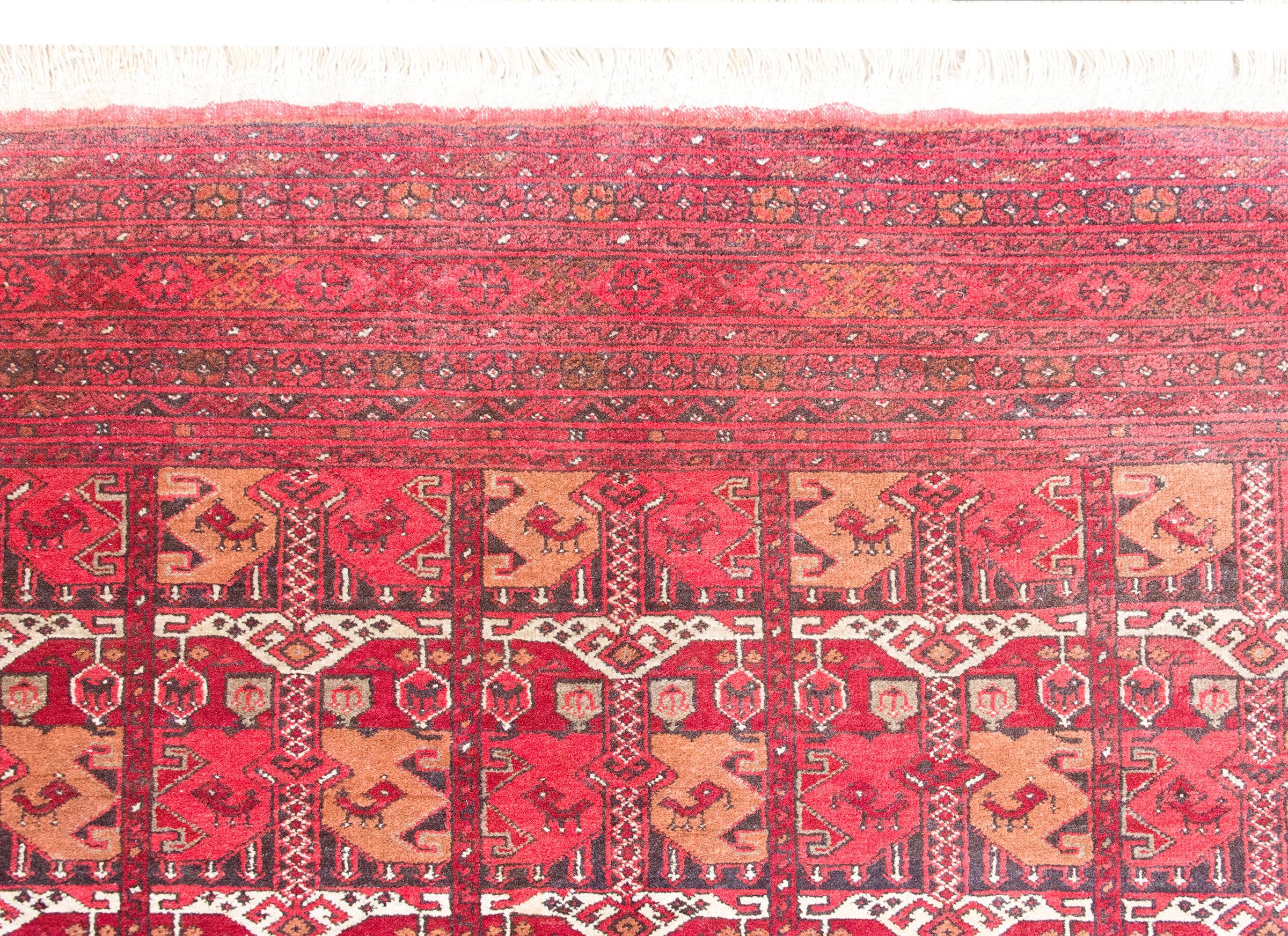 Vintage Afghani Bashir Rug For Sale 3