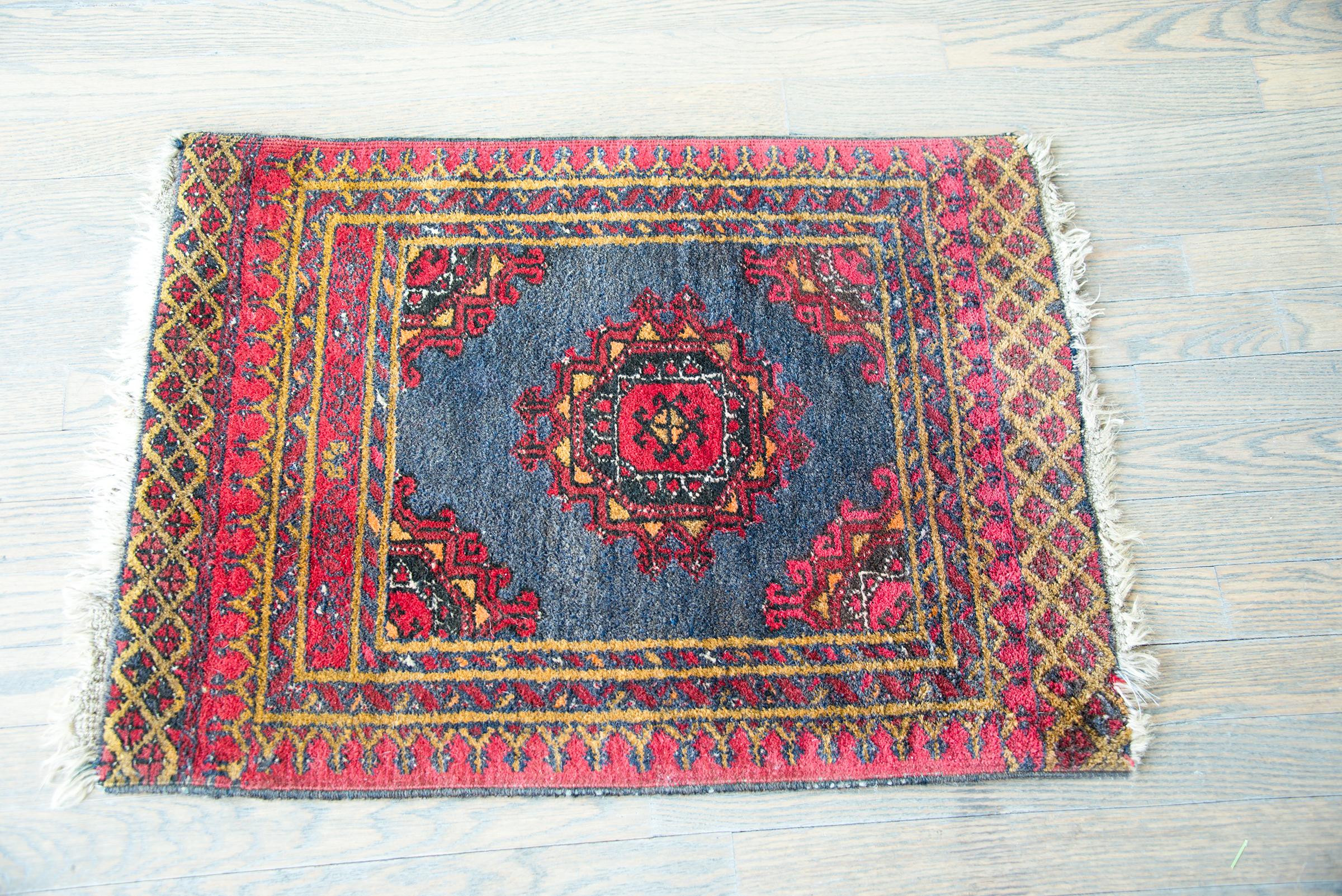 Vintage Afghani Bashir Rug For Sale 5