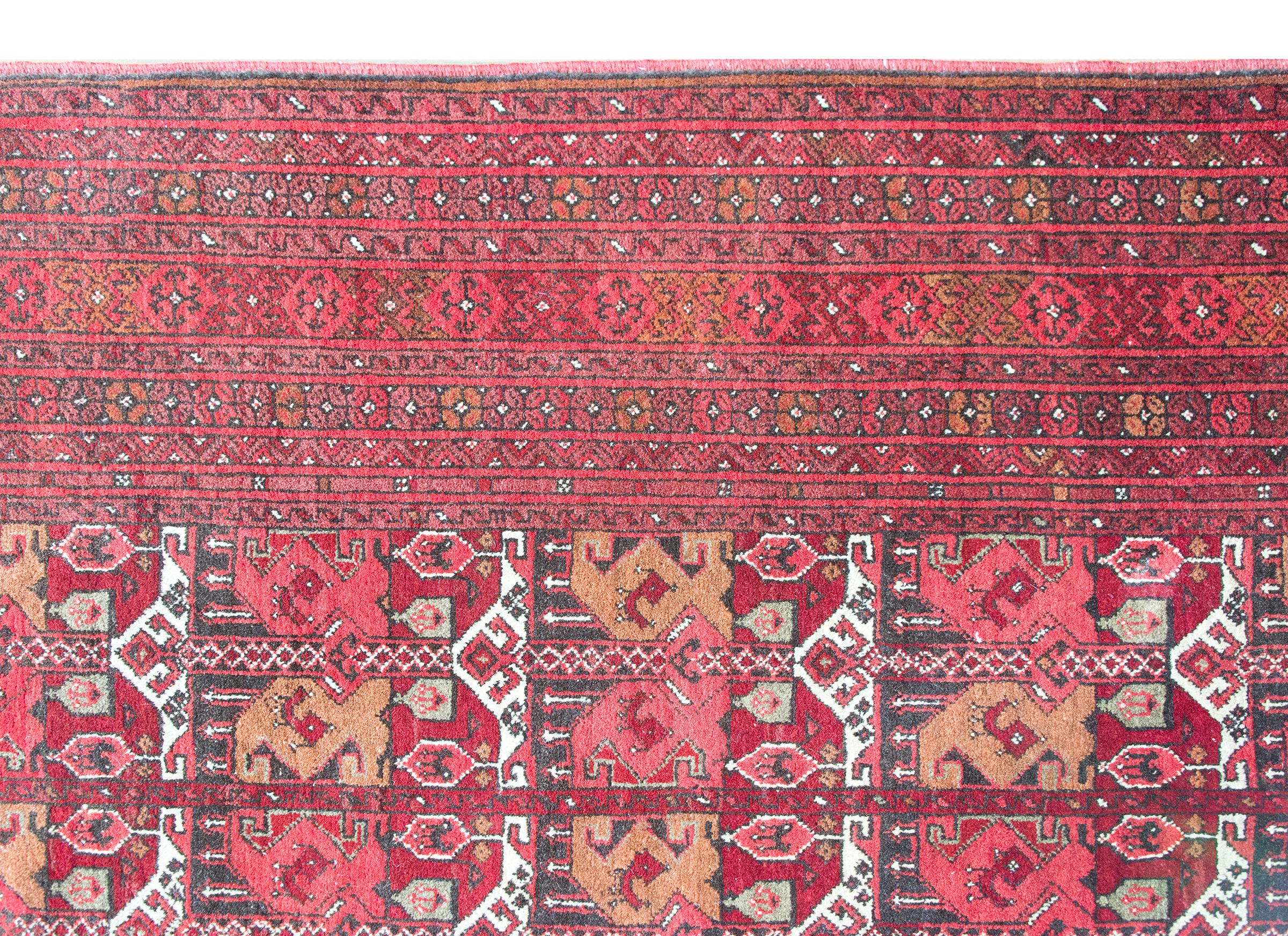 Vintage Afghani Bashir Rug For Sale 5