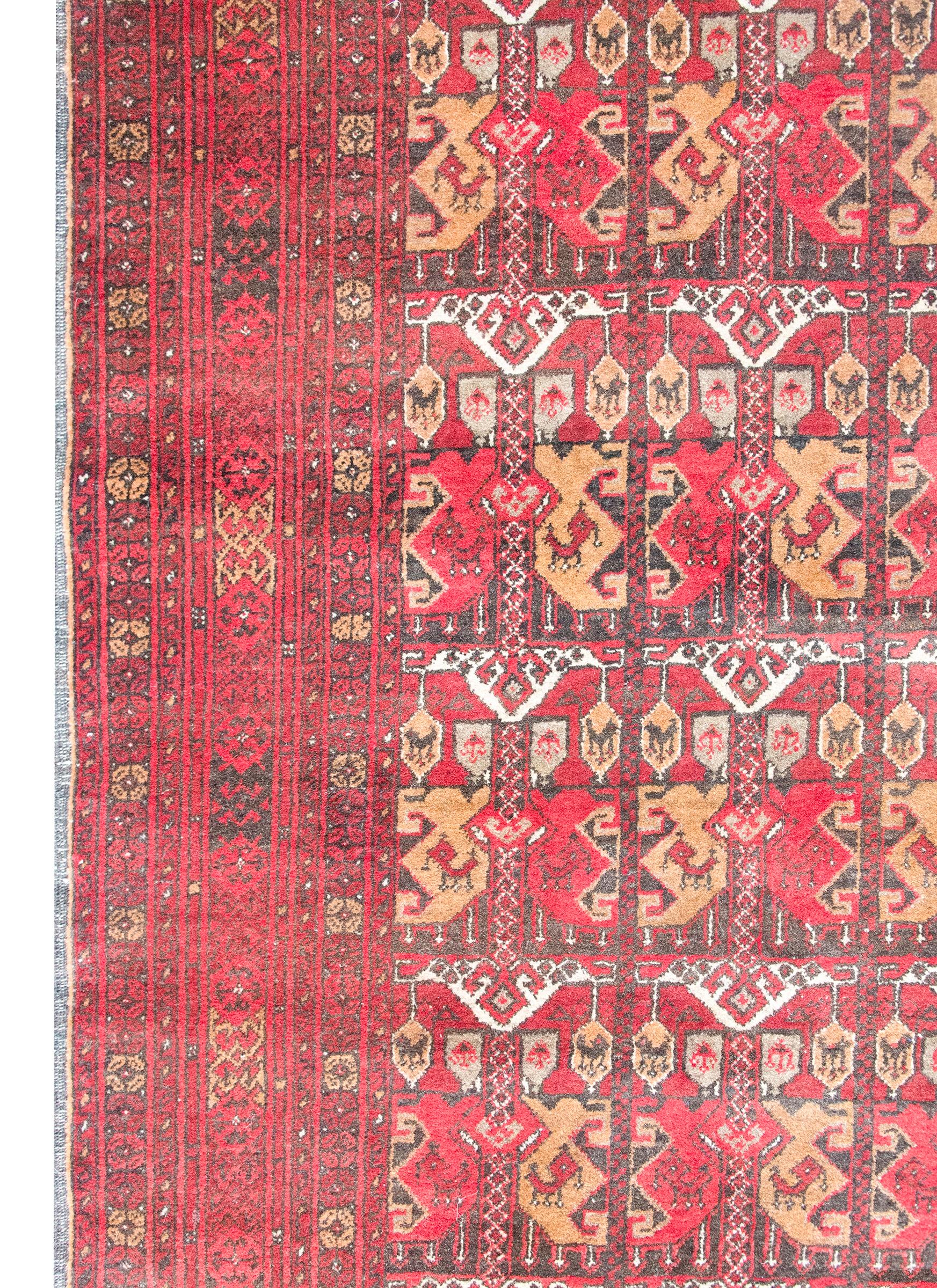 Tapis afghan vintage Bashir en vente 4