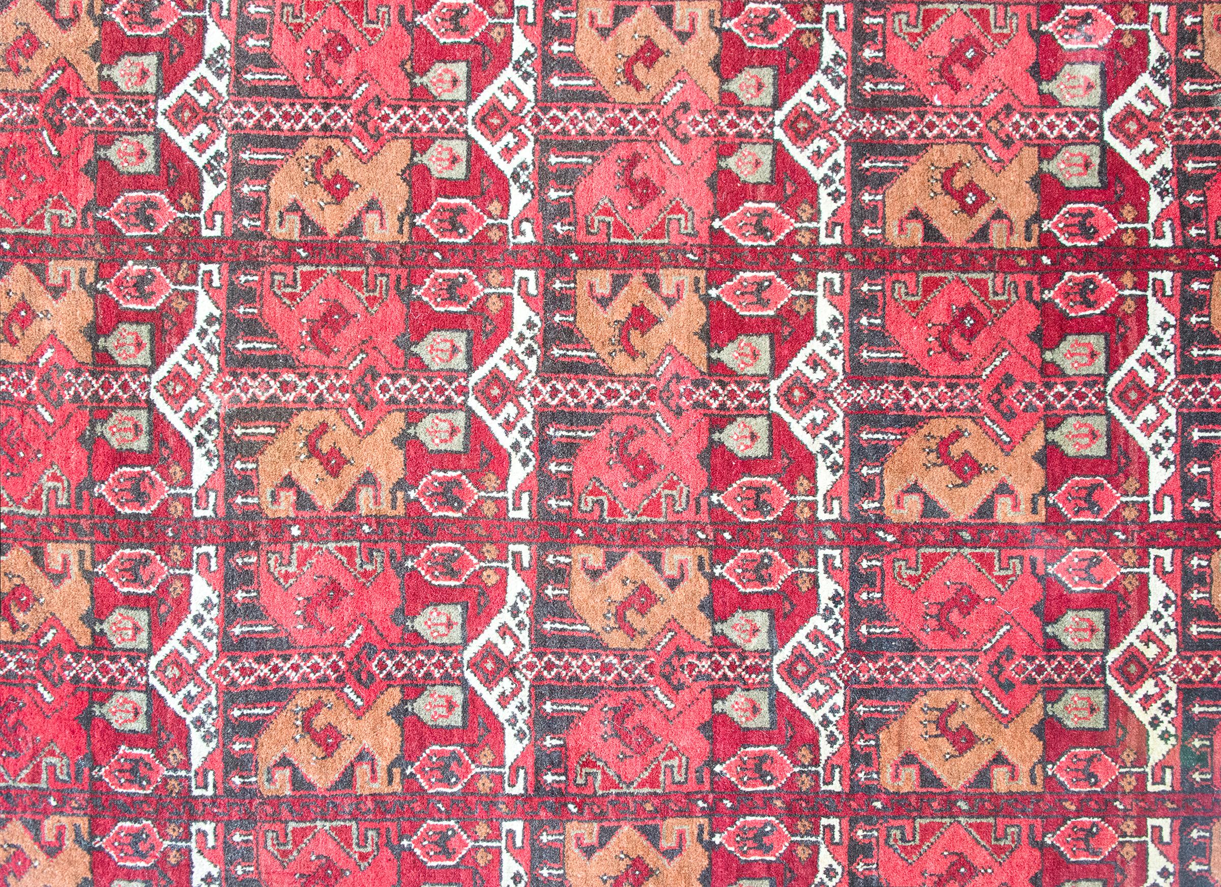 Vintage Afghani Bashir Rug For Sale 6