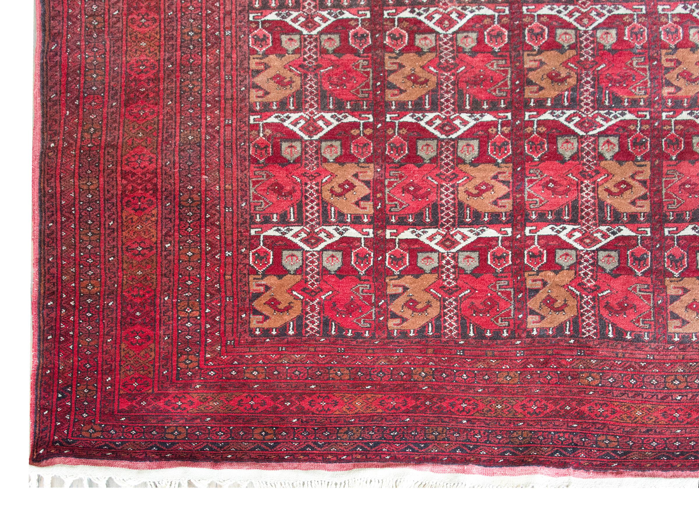 Vintage Afghani Bashir Rug For Sale 7