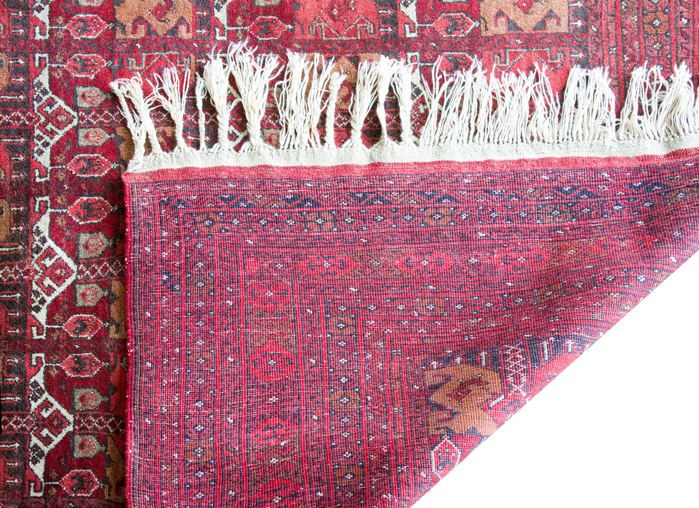 Vintage Afghani Bashir Rug For Sale 8