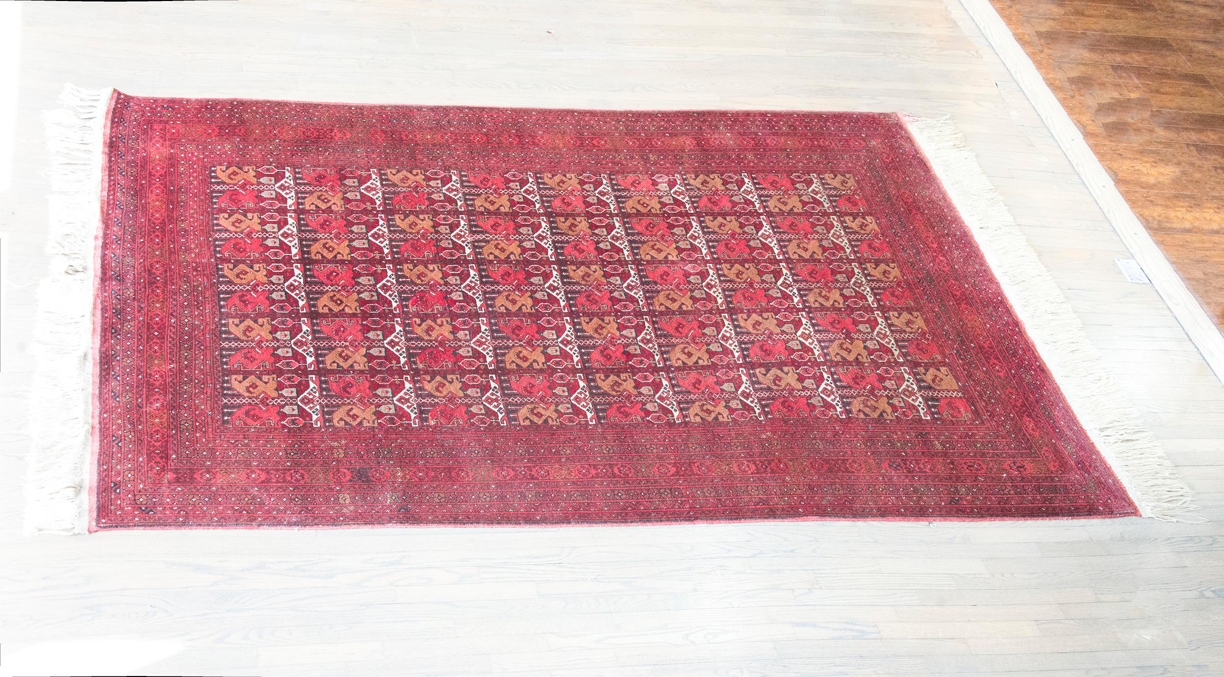 Vintage Afghani Bashir Rug For Sale 9