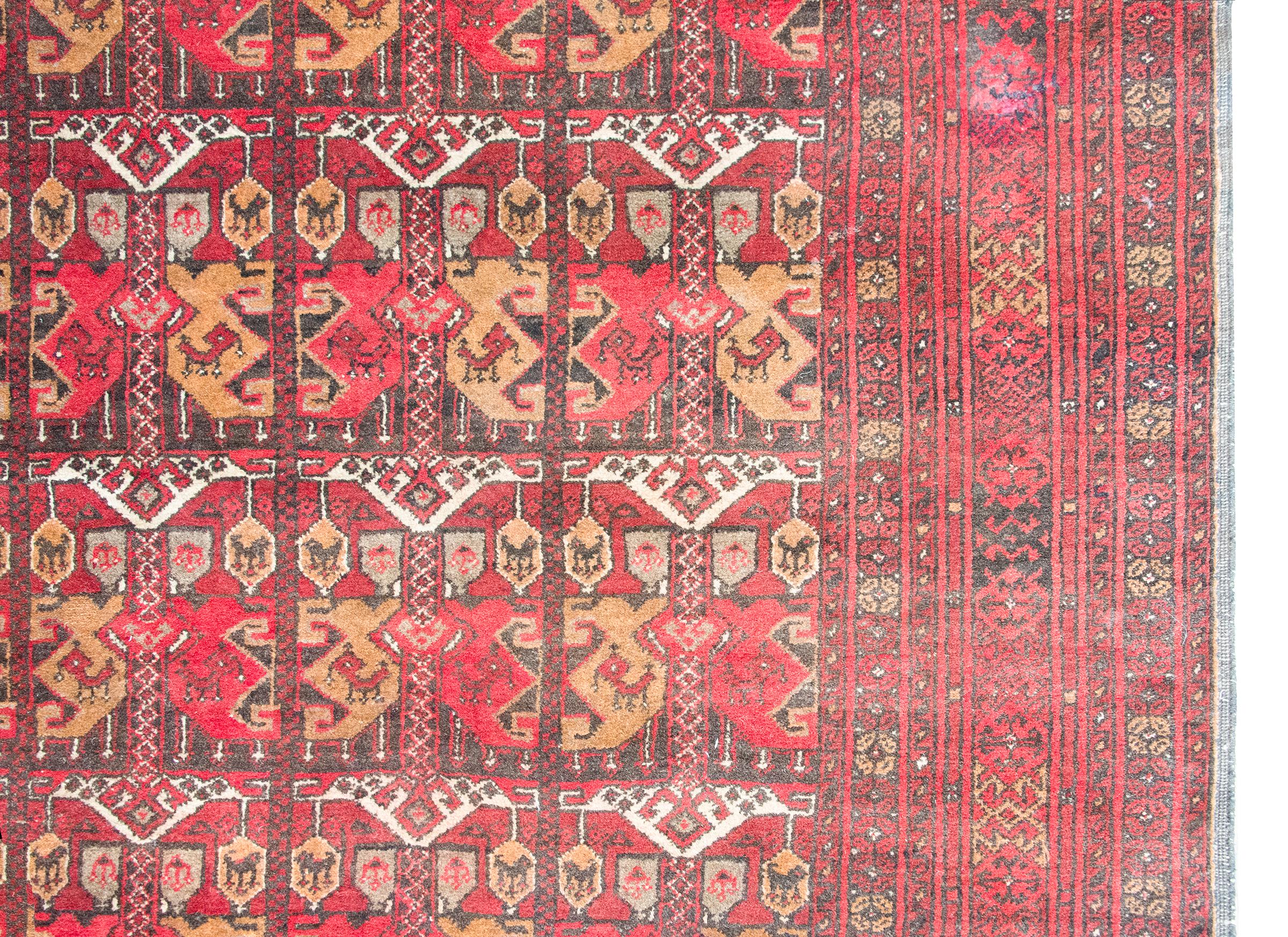 Noué à la main Tapis afghan vintage Bashir en vente