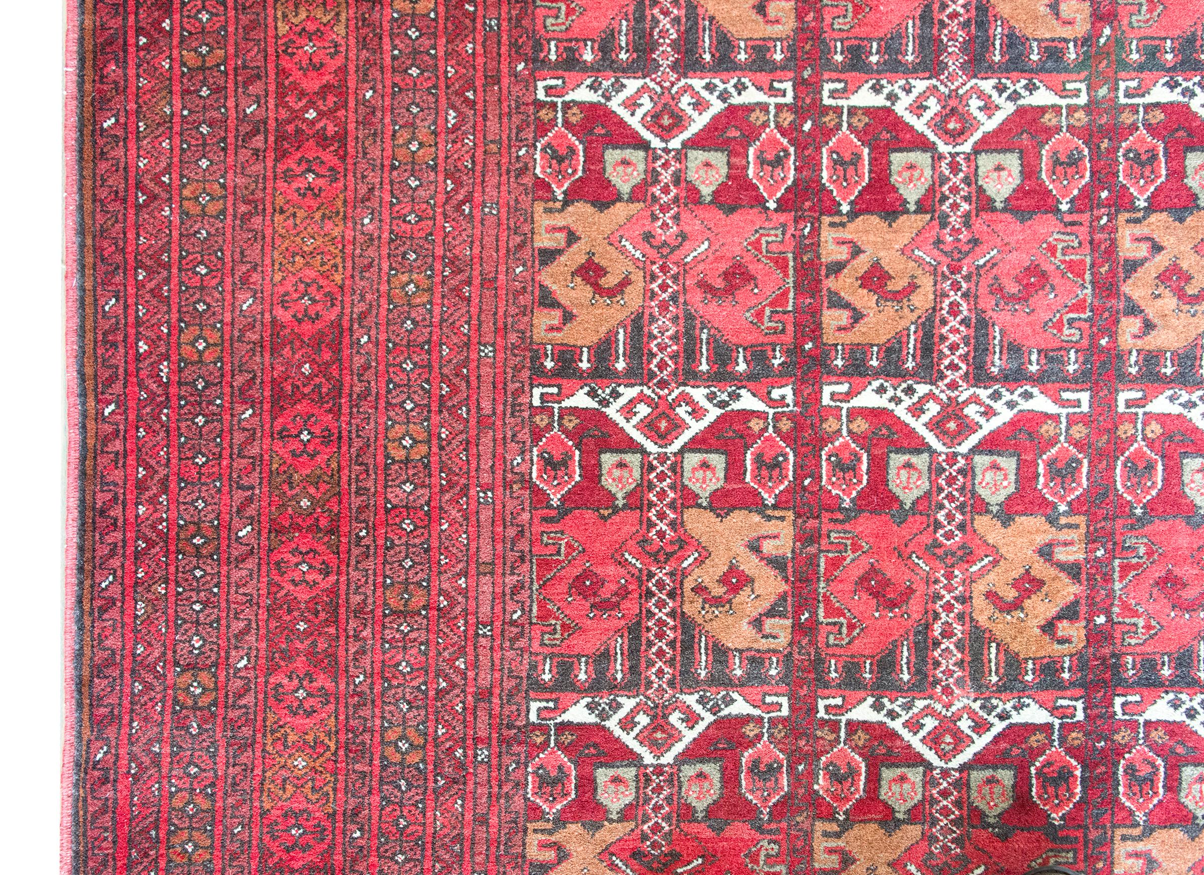 20th Century Vintage Afghani Bashir Rug For Sale