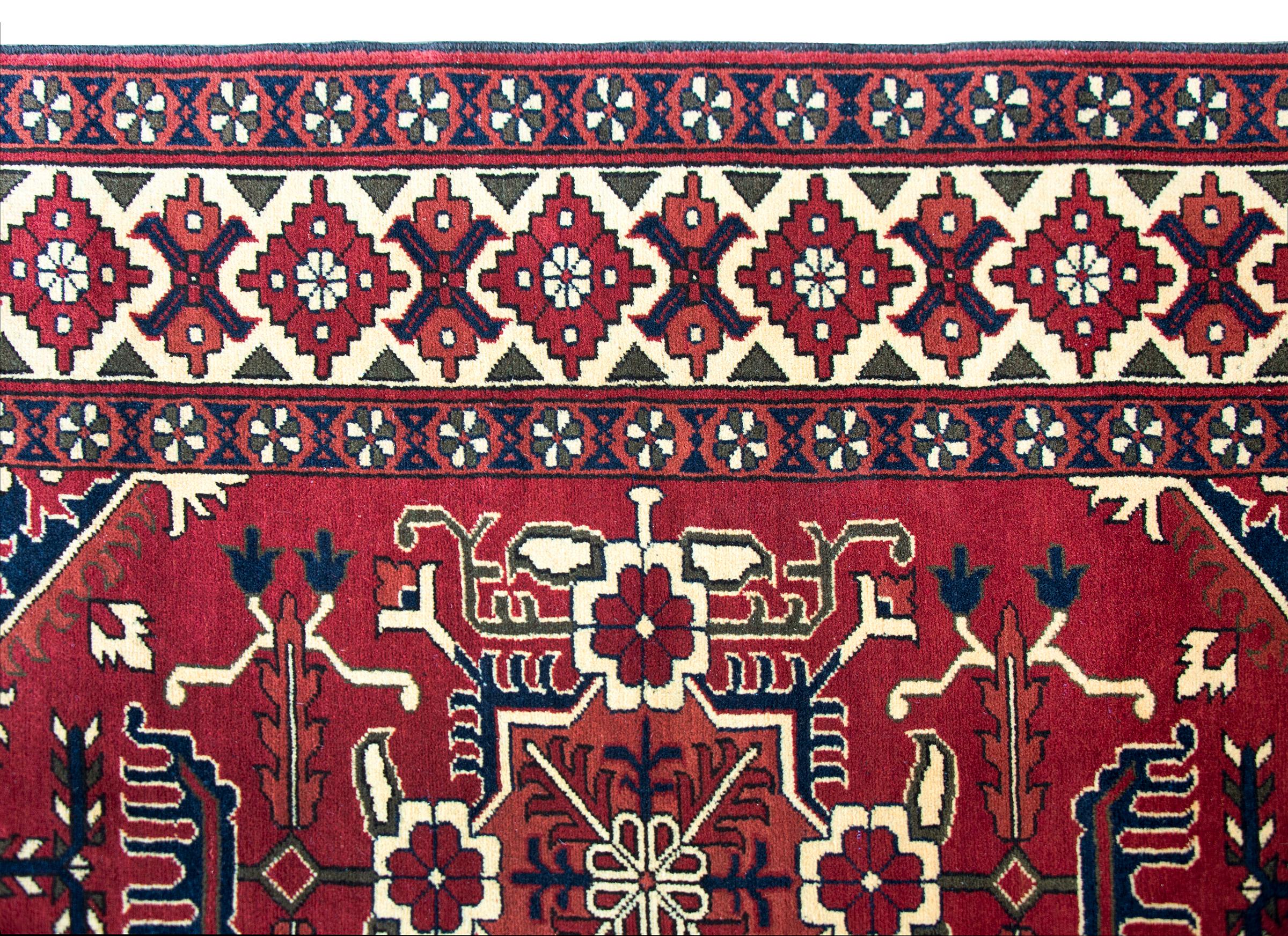 Vintage Afghani Bashir Rug For Sale at 1stDibs