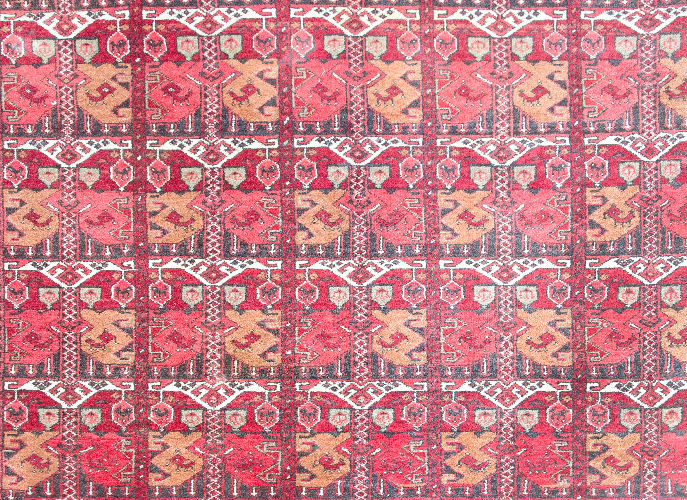 Vintage Afghani Bashir Rug For Sale 2