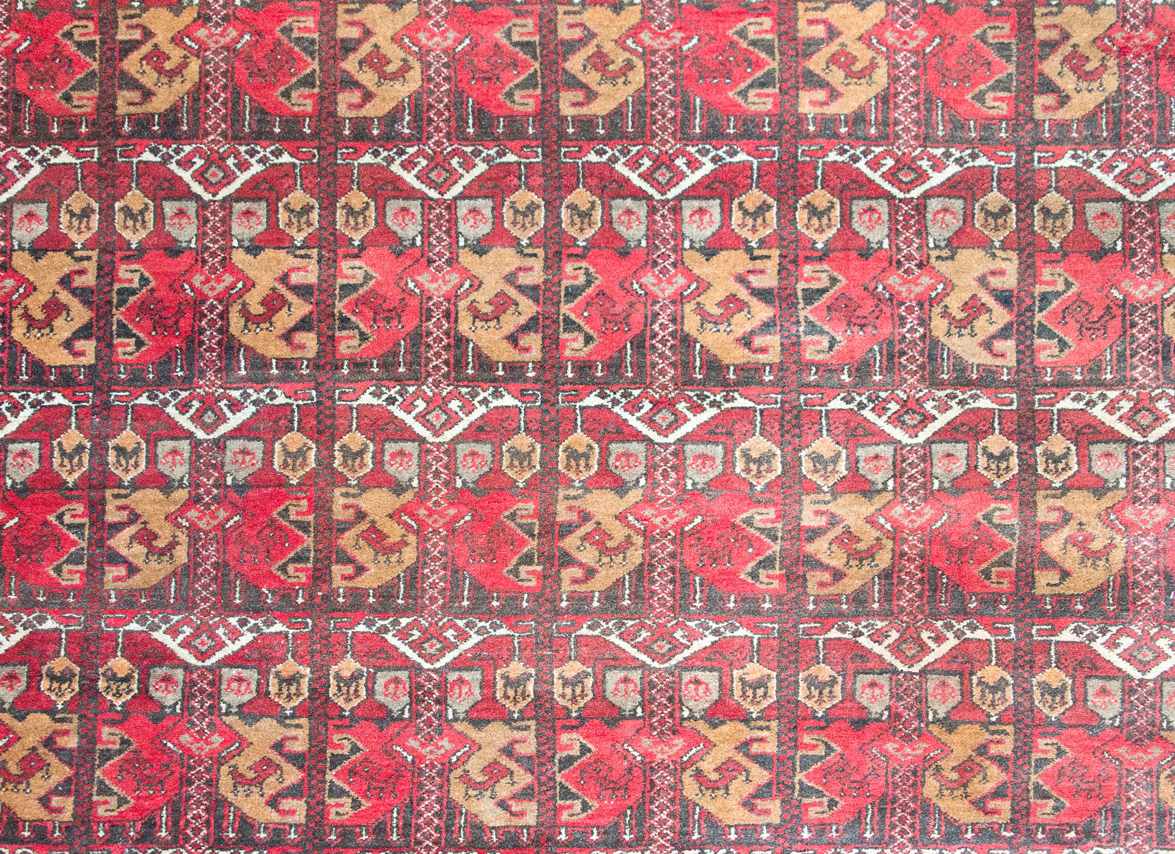 Tapis afghan vintage Bashir en vente 1
