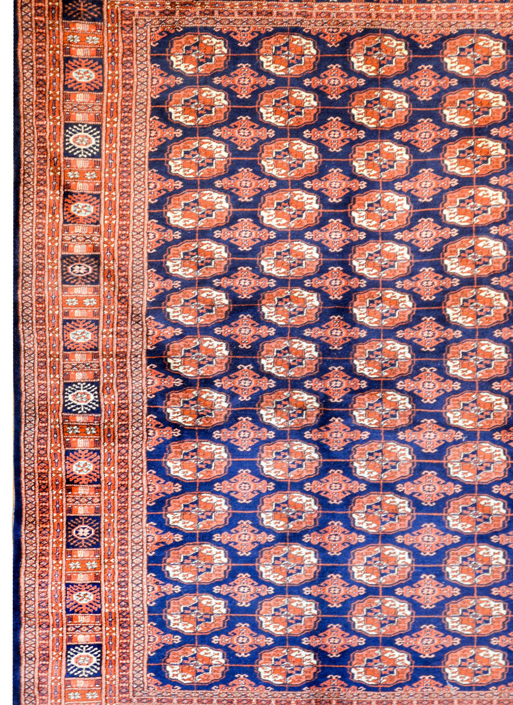 Tribal Vintage Afghani Bokhara Rug