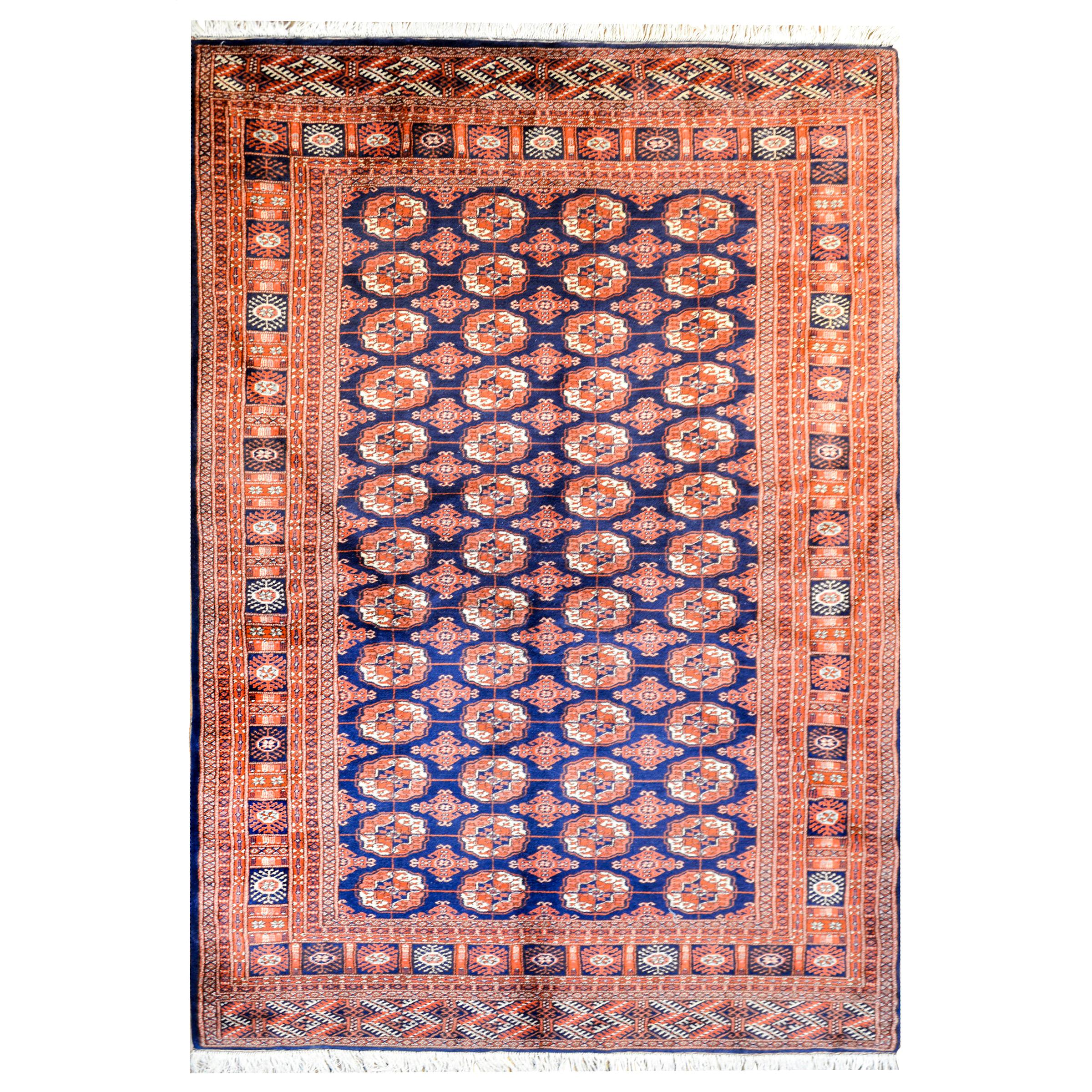 Vintage Afghani Bokhara Rug