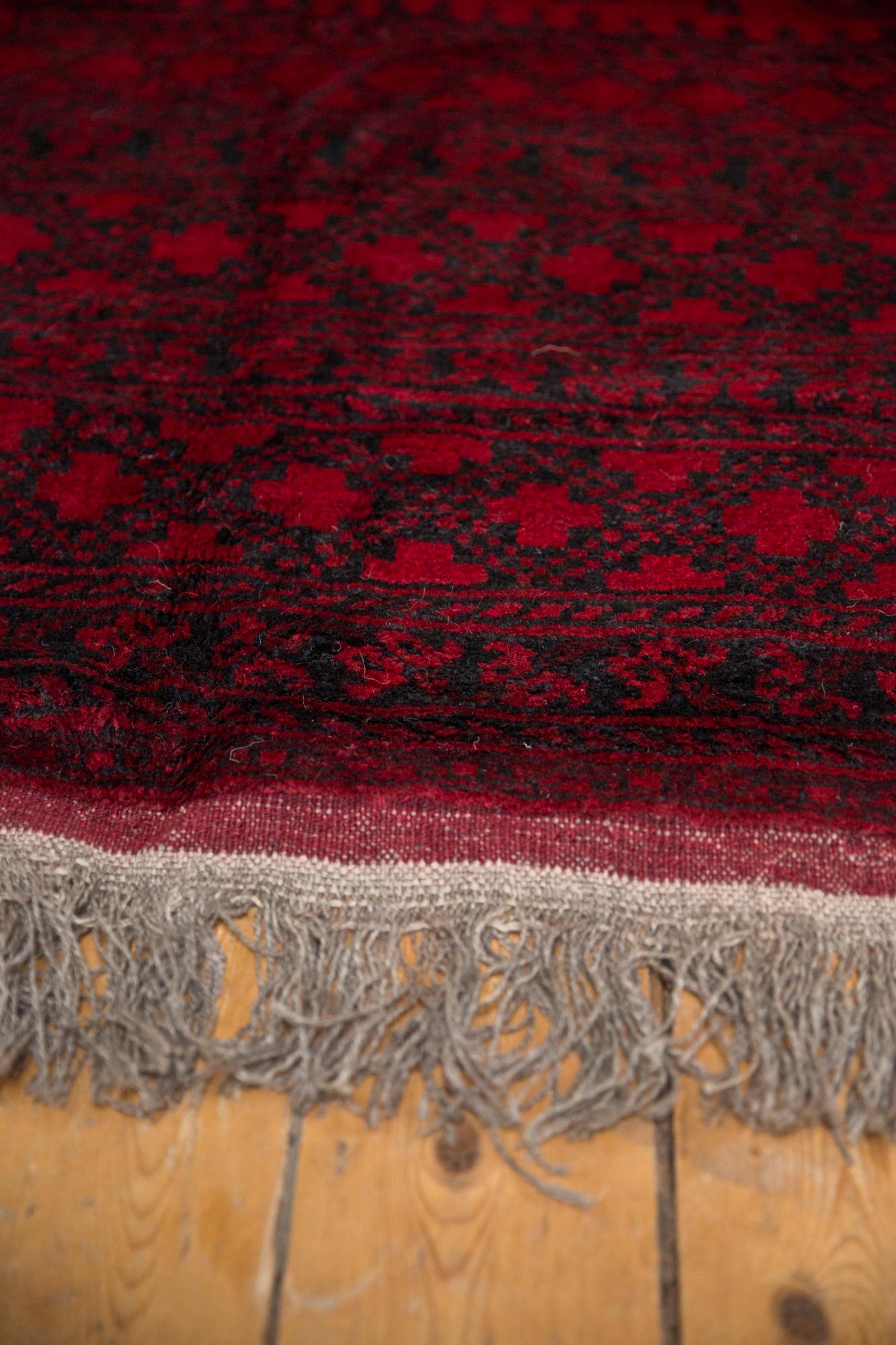 Vintage Afghani Ersari Design Carpet For Sale 3