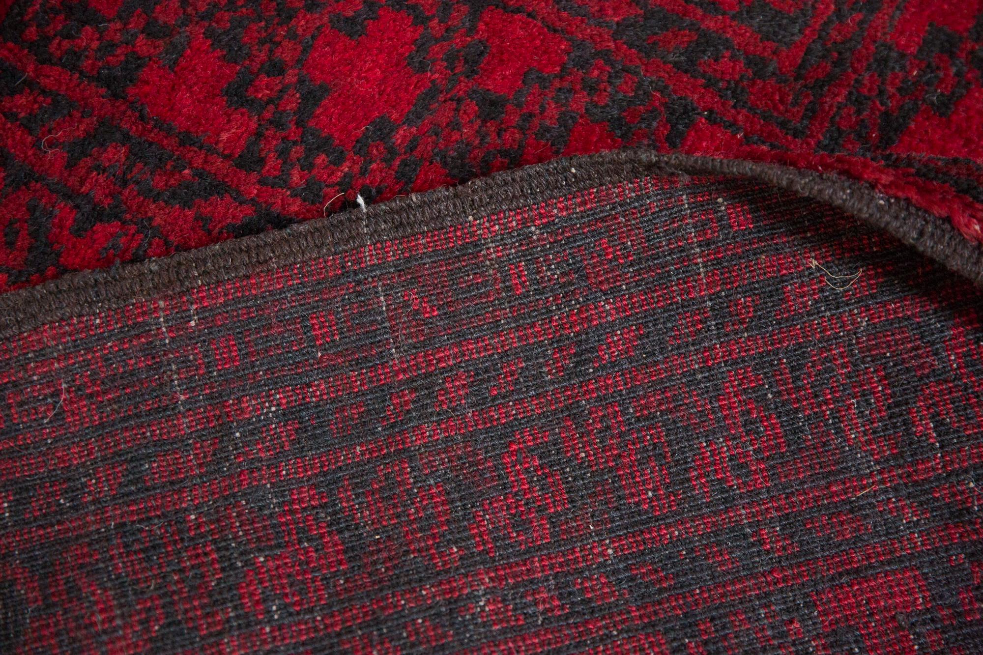 Vintage Afghani Ersari Design Carpet For Sale 6
