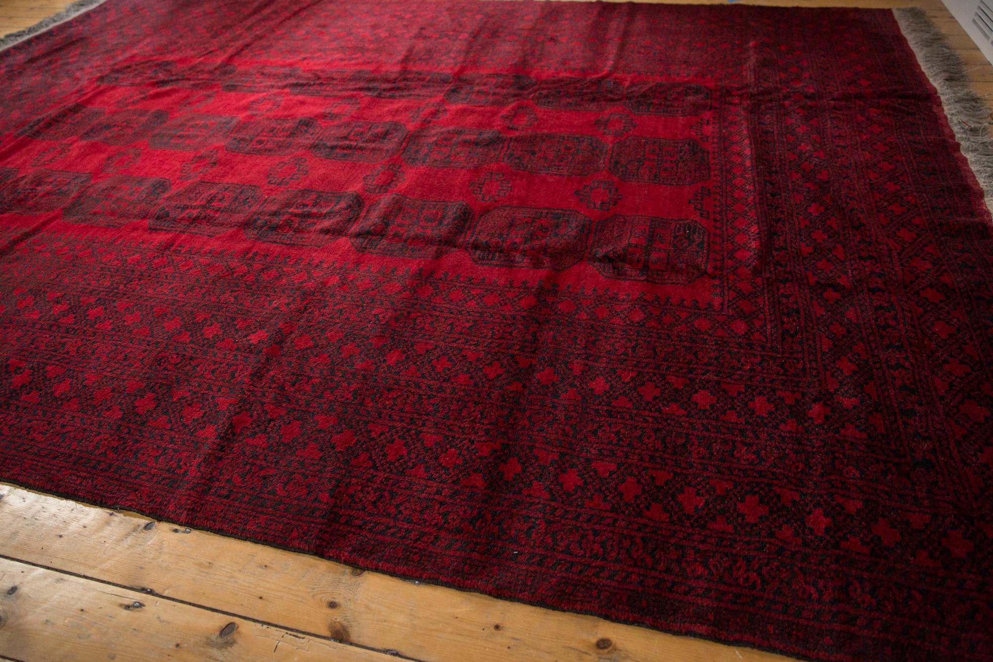 Other Vintage Afghani Ersari Design Carpet For Sale