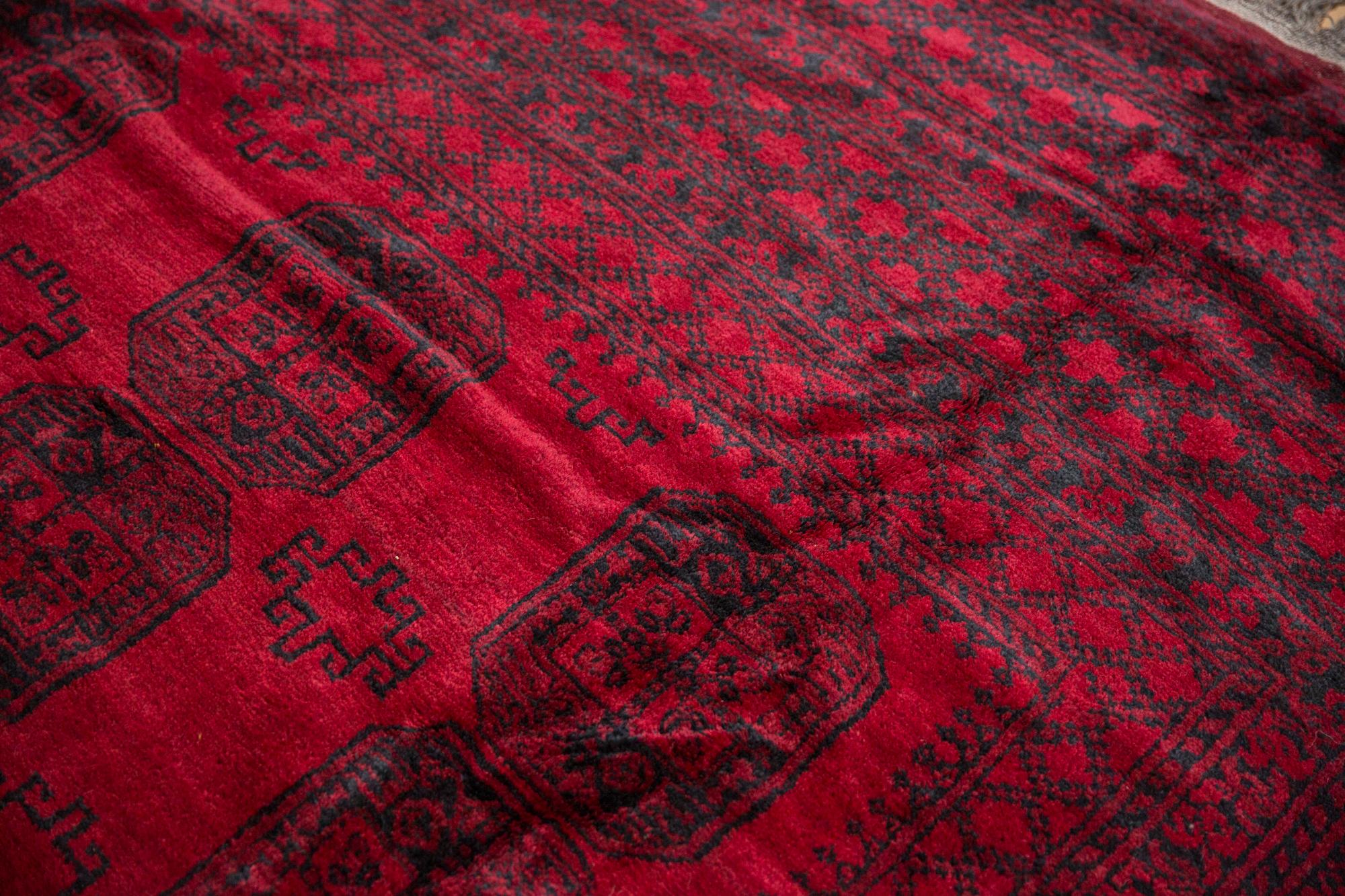 Afghani Ersari Design-Teppich im Afghani-Stil (Wolle) im Angebot