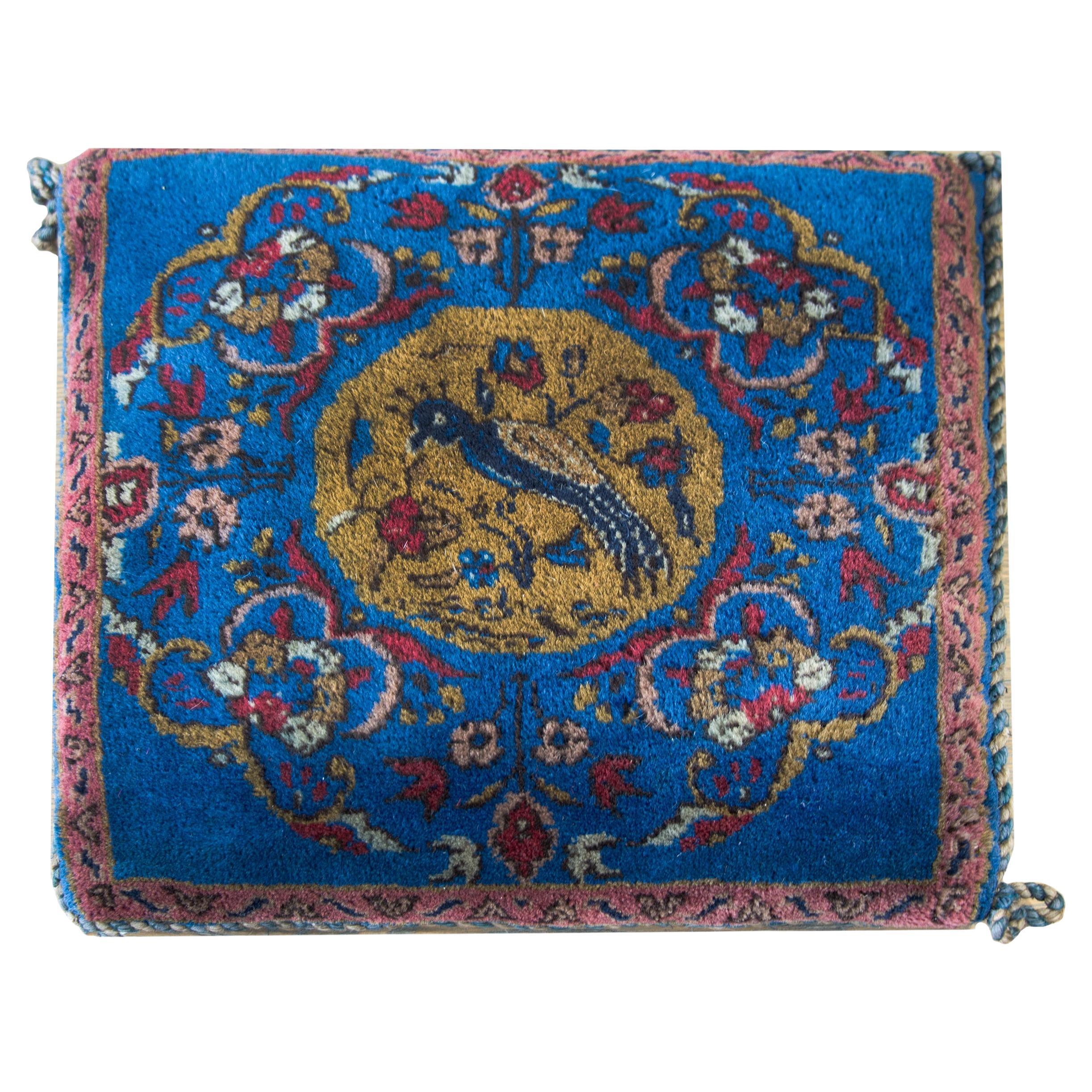 Vintage Afghani Floor Pillow For Sale