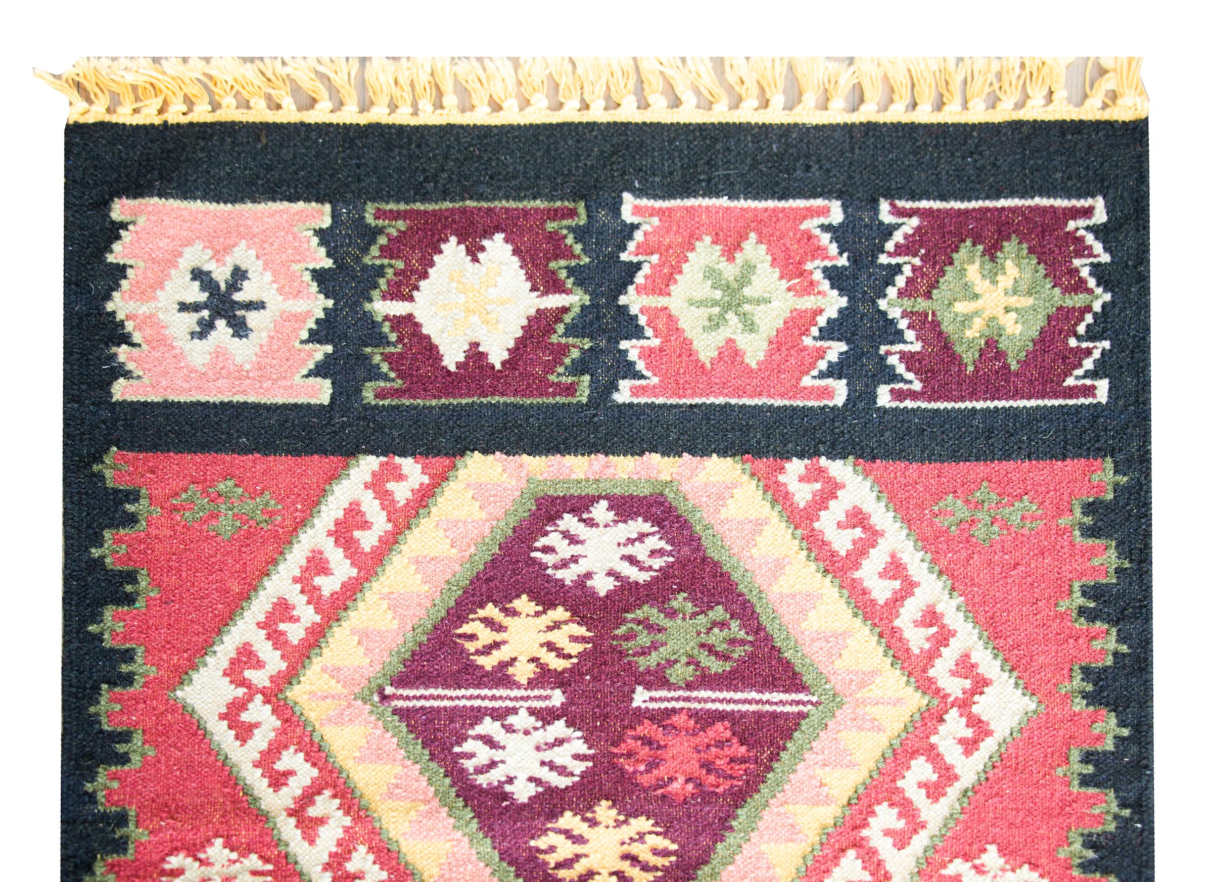 Afghani-Kelim-Läufer im Vintage-Stil im Angebot 4