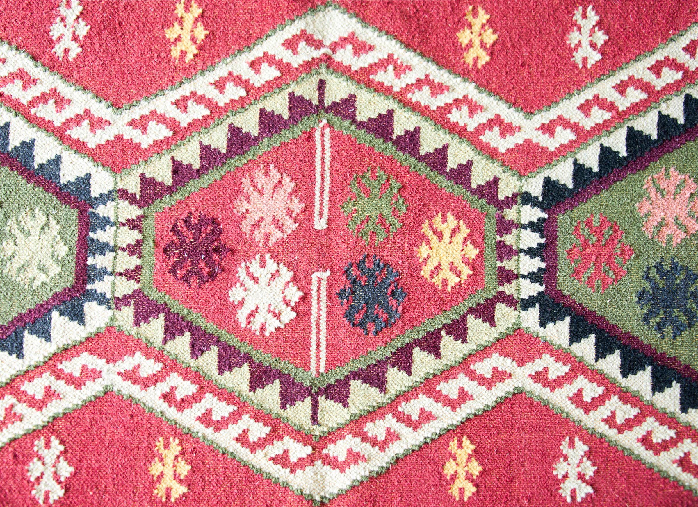 Afghani-Kelim-Läufer im Vintage-Stil (Wolle) im Angebot