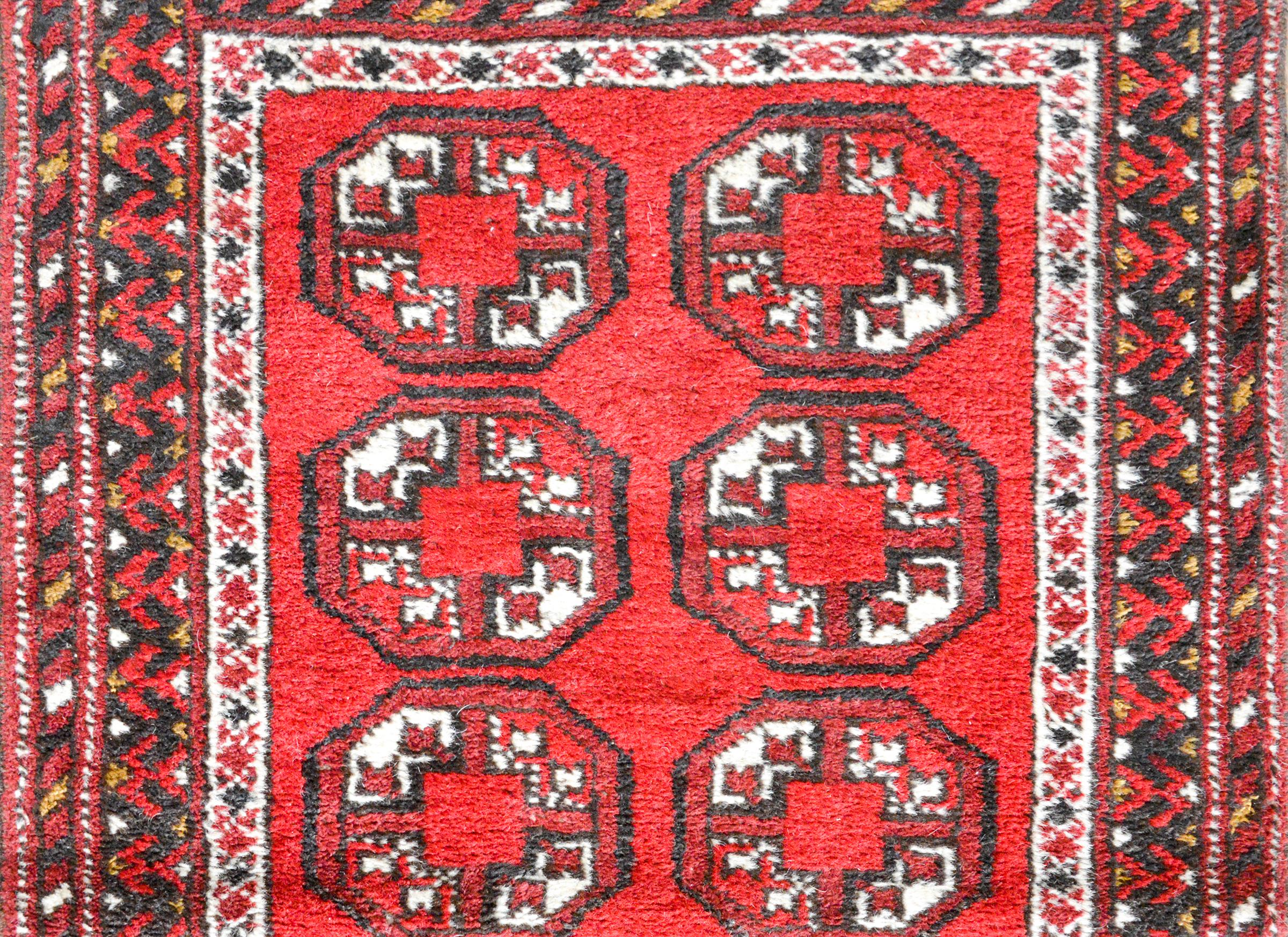 Tribal Vintage Afghani Prayer Rug For Sale