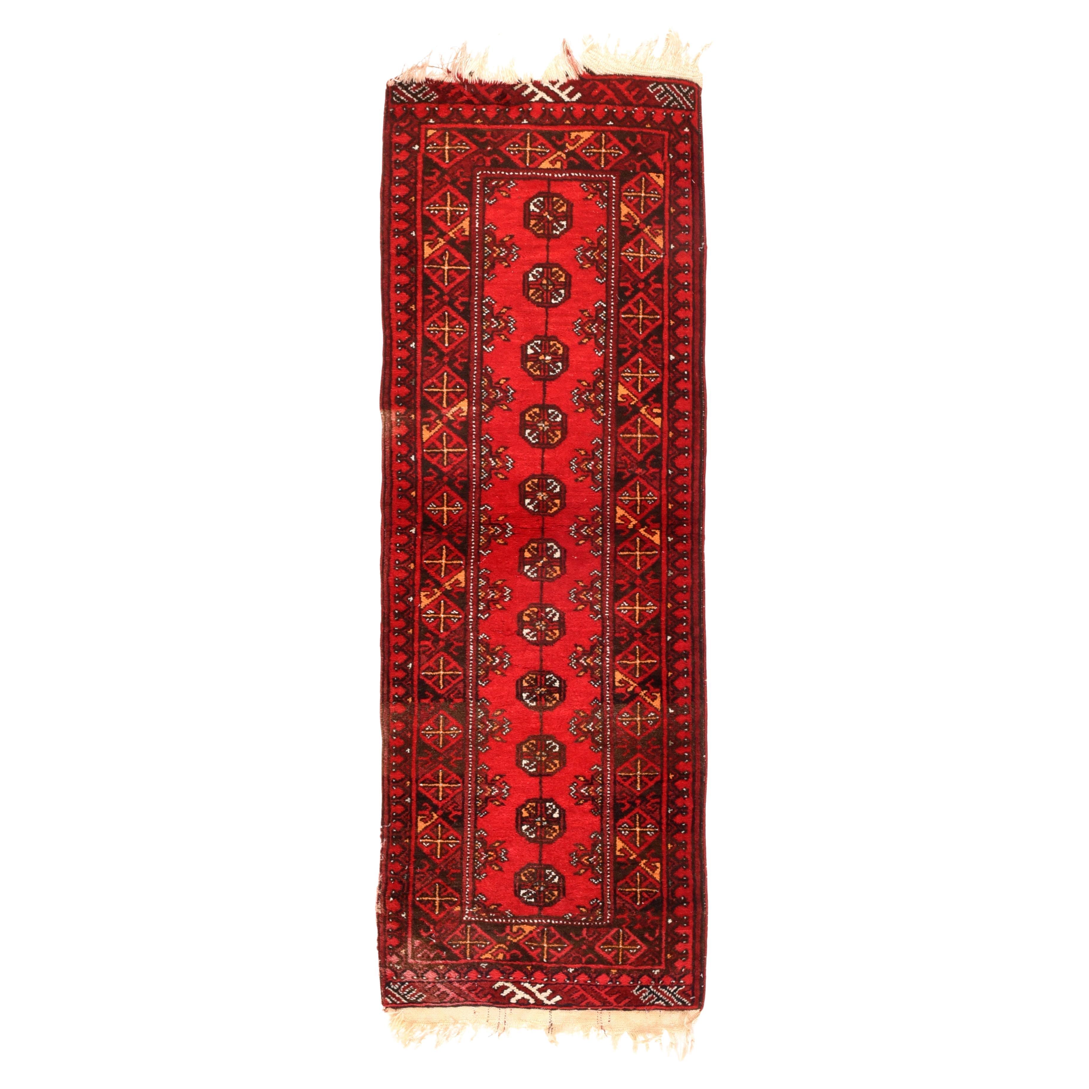 Vintage Afghani Rug 1'10'' x 5'0" For Sale