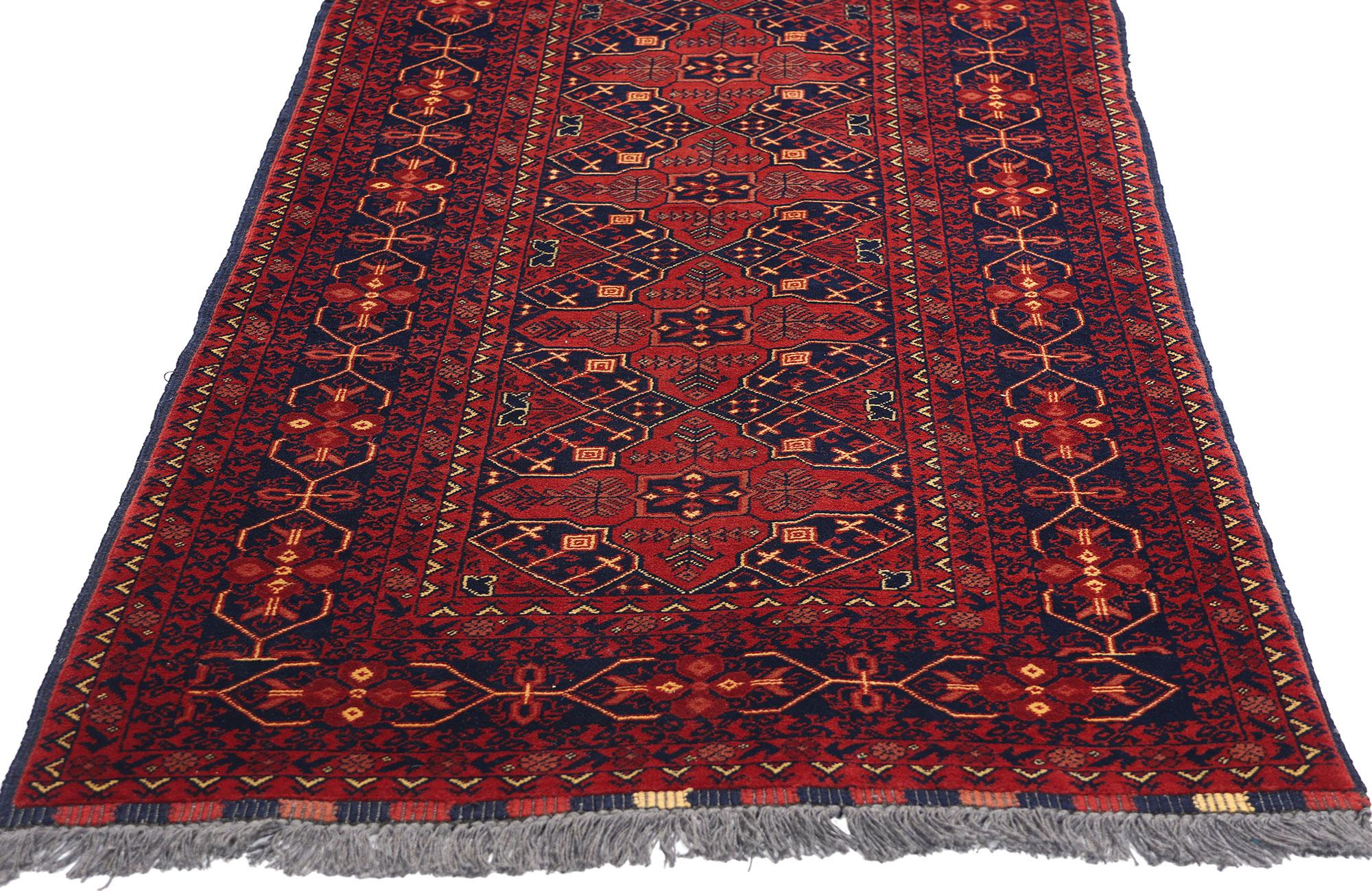 Hand-Knotted Vintage Afghan Baluch Rug  For Sale