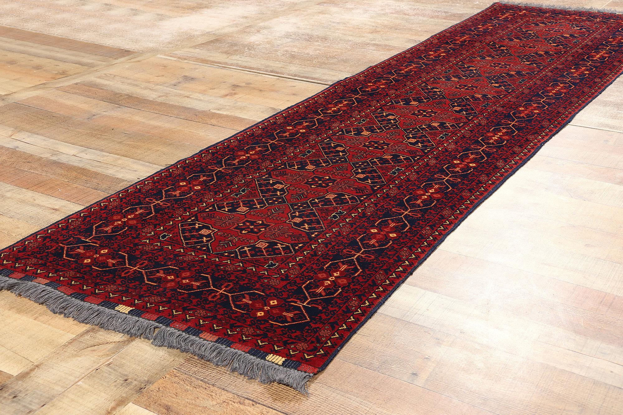 Wool Vintage Afghan Baluch Rug  For Sale