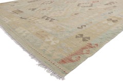 1960's Afghani Kilim Rug, Organic Modern Meets Contemporary Santa Fe Elegance