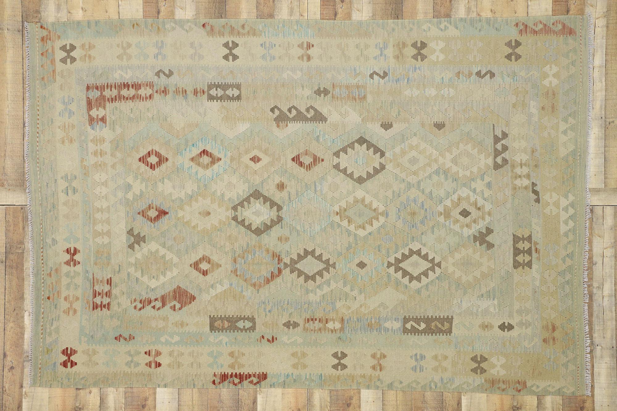 Rug & Kilim Afghani vintage, Organic Modern Meets Contemporary Santa Fe Elegance (en anglais) en vente 1