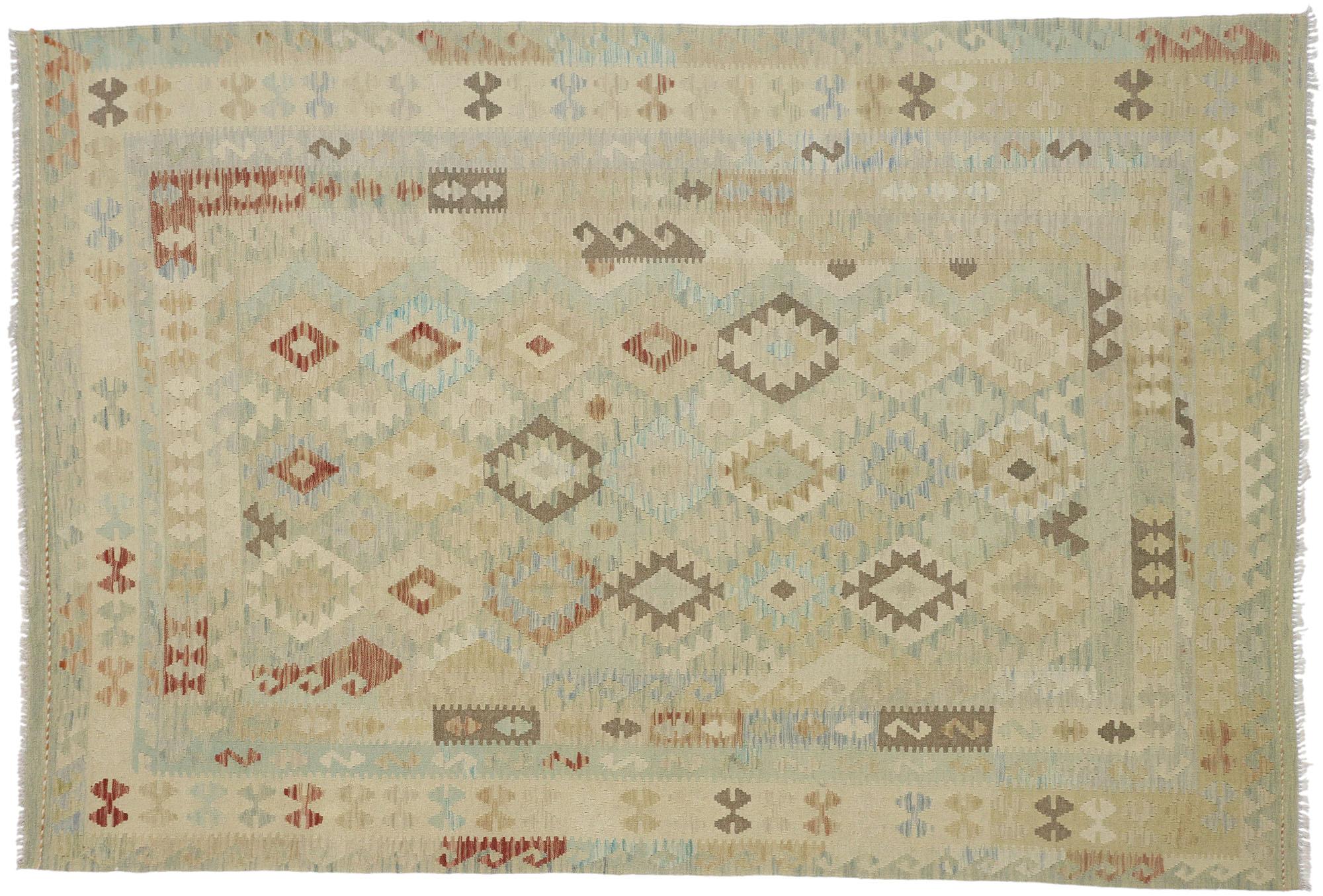 Rug & Kilim Afghani vintage, Organic Modern Meets Contemporary Santa Fe Elegance (en anglais) en vente 2