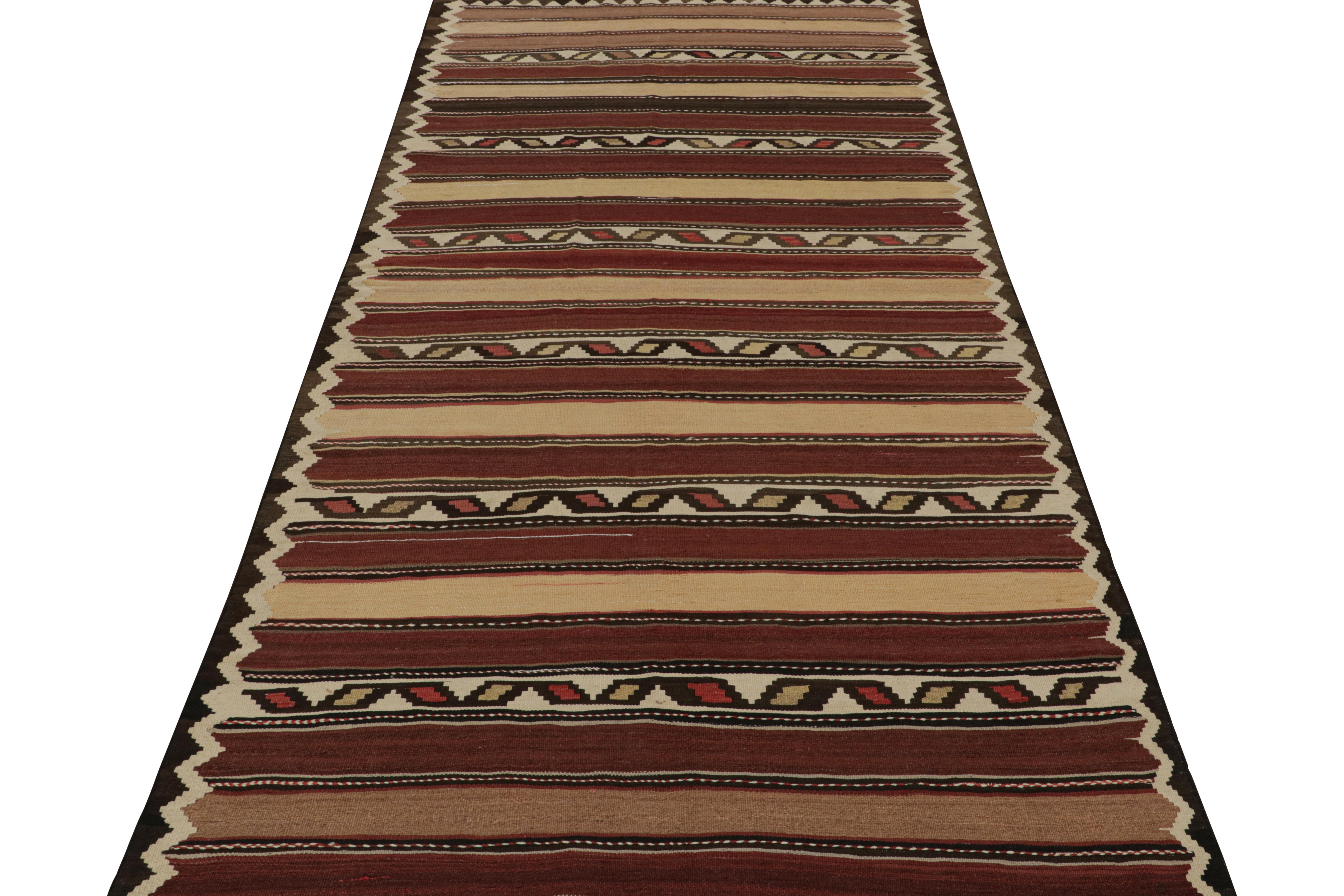 Tribal Vintage Afghani tribal Kilim rug, with Geometric patterns, from Rug & Kilim For Sale
