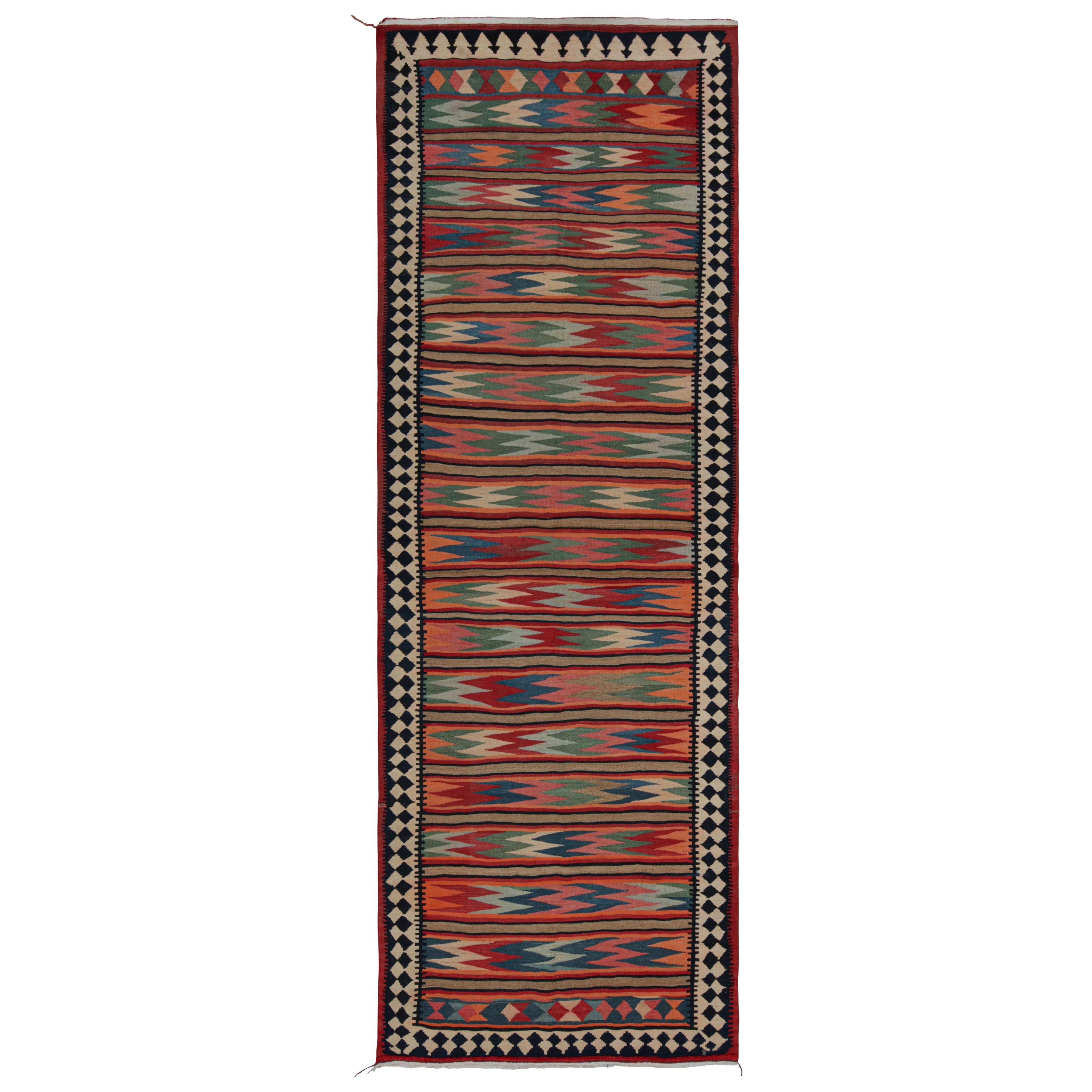 Vintage Afghani tribal Kilim rug, with Geometric patterns, from Rug & Kilim