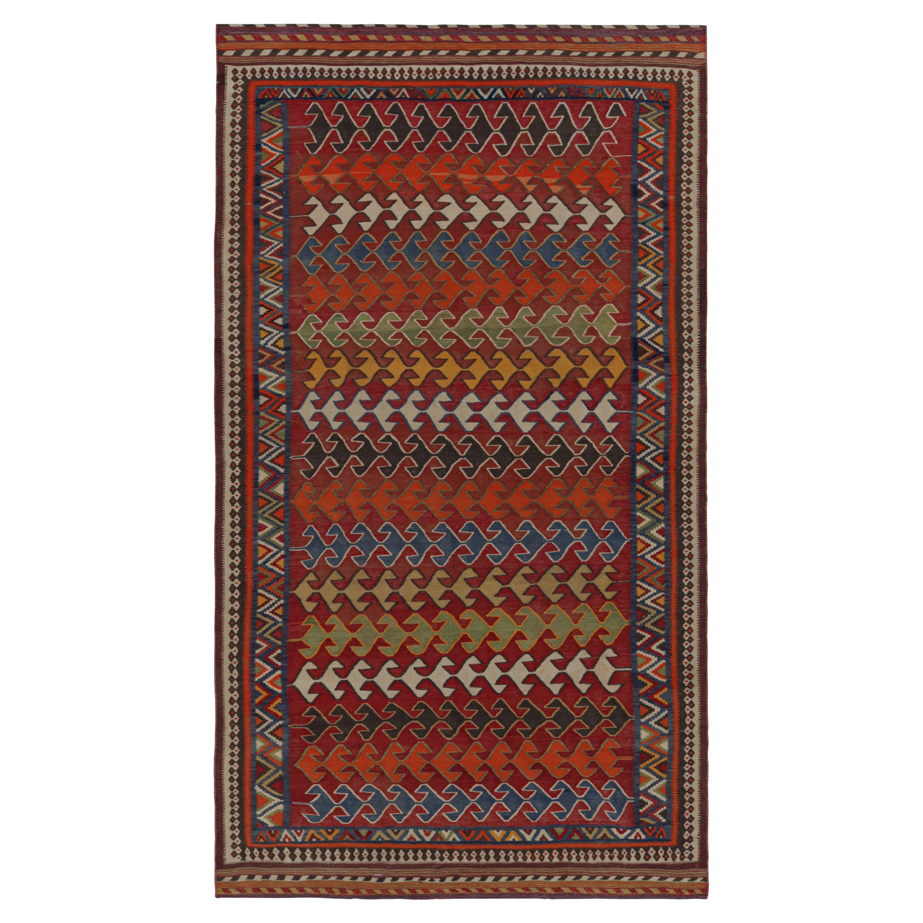 Afghanischer Stammes-Kilim-Teppich mit geometrischen Mustern, von Rug & Kilim