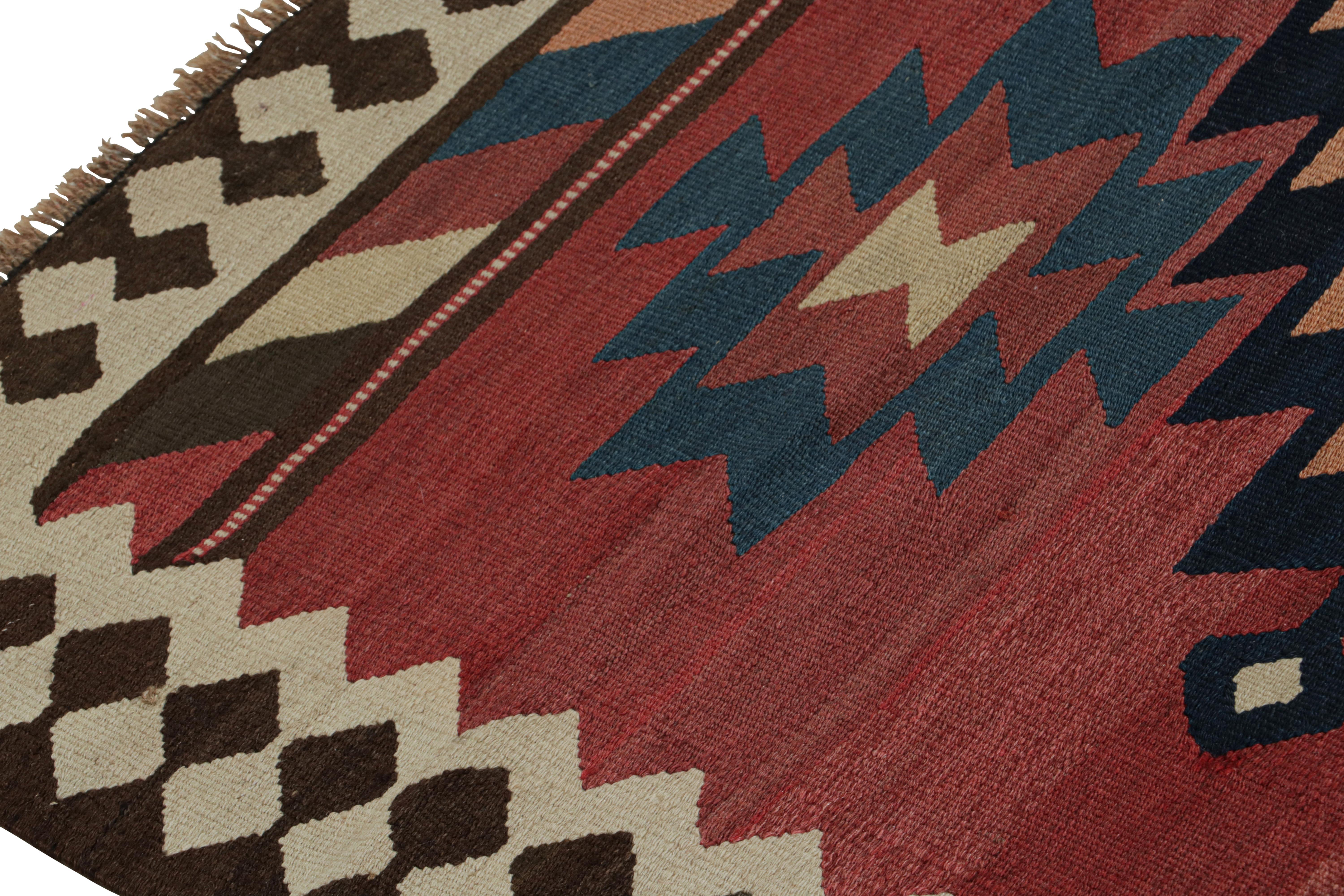 Tissé à la main Tapis Kilim tribal afghan vintage, avec grands médaillons, de Rug & Kilim en vente