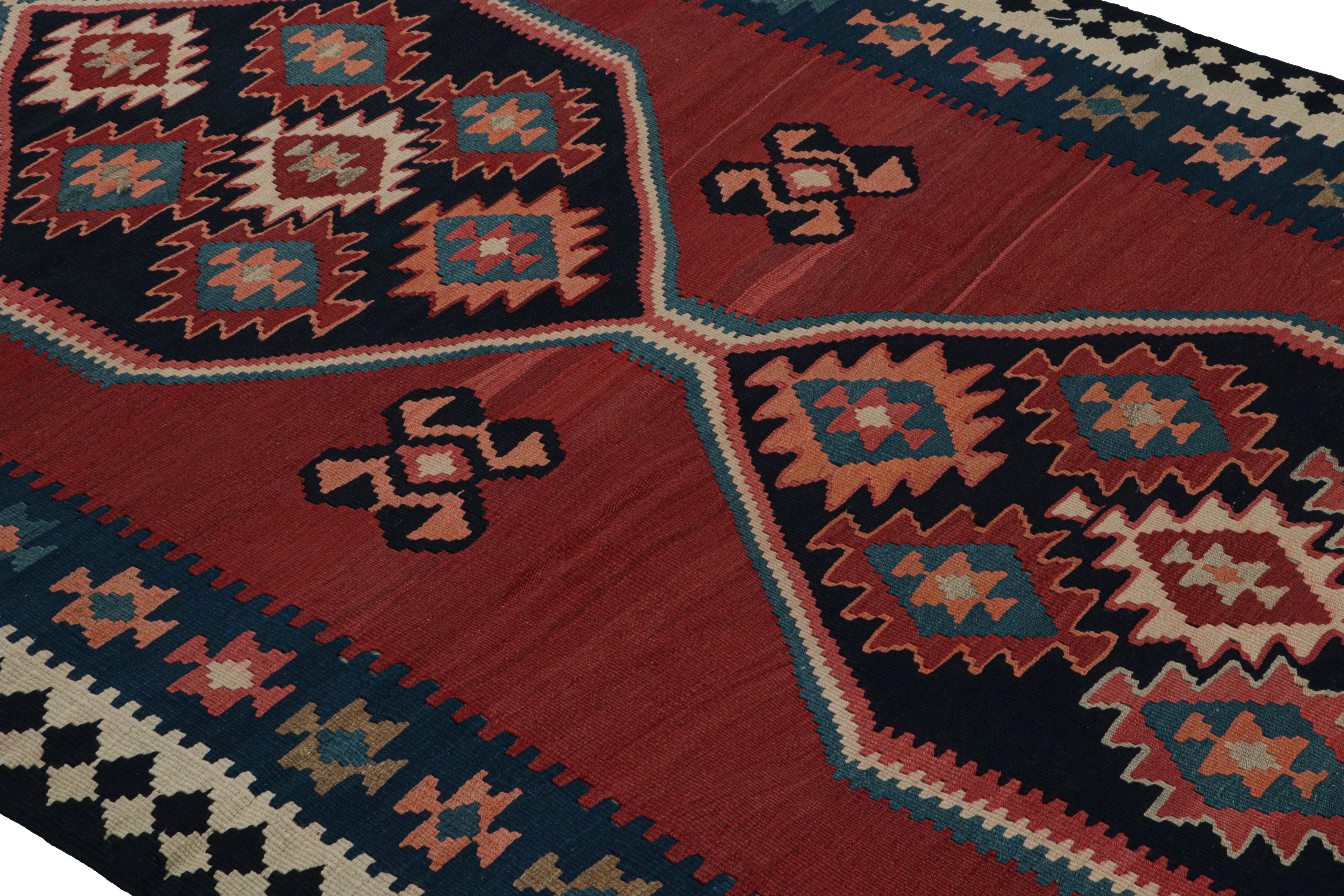 Vintage Afghani Tribal Kilim rug, with Open Field and Medallion from Rug & Kilim In Good Condition For Sale In Long Island City, NY