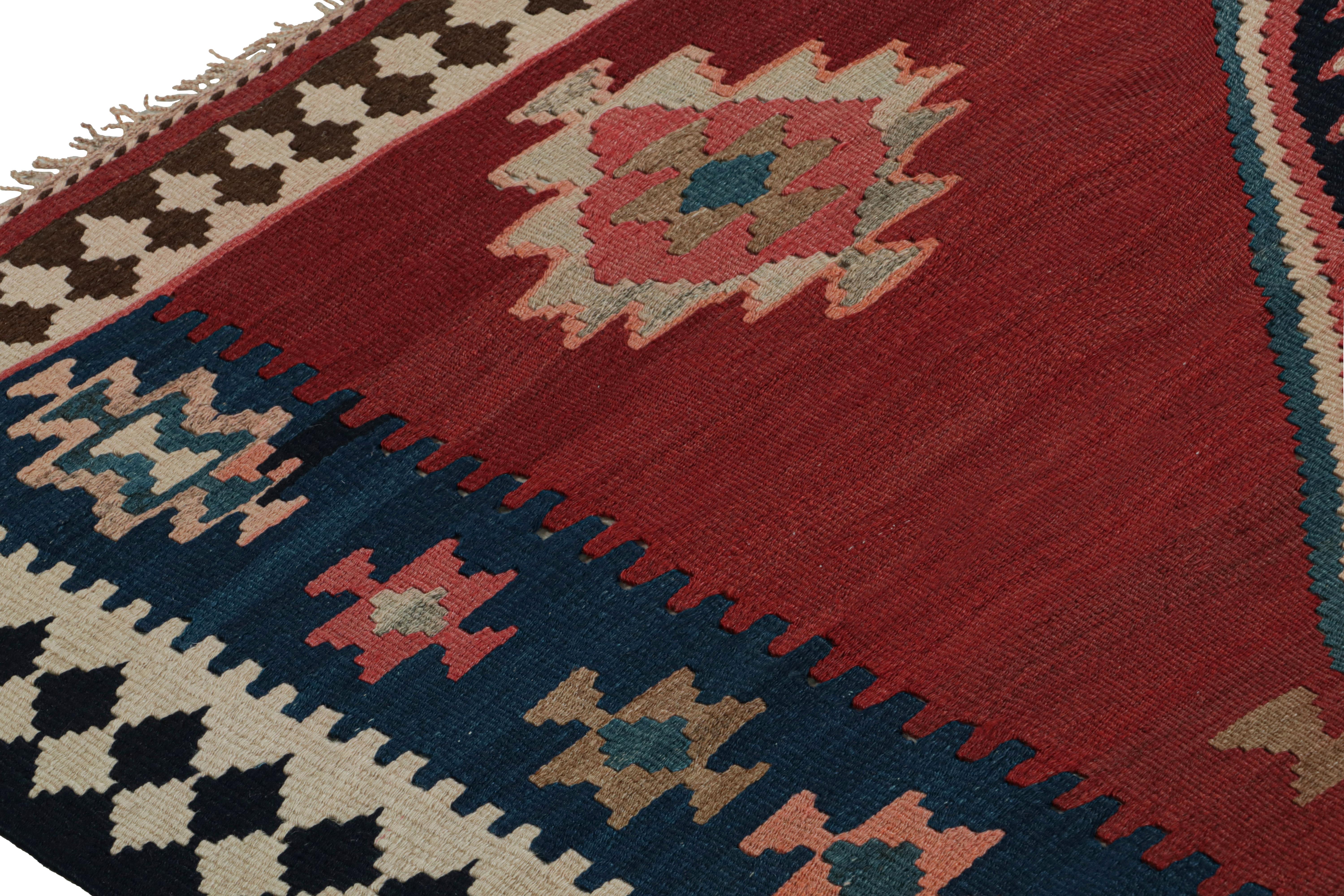 Mid-20th Century Vintage Afghani Tribal Kilim rug, with Open Field and Medallion from Rug & Kilim For Sale
