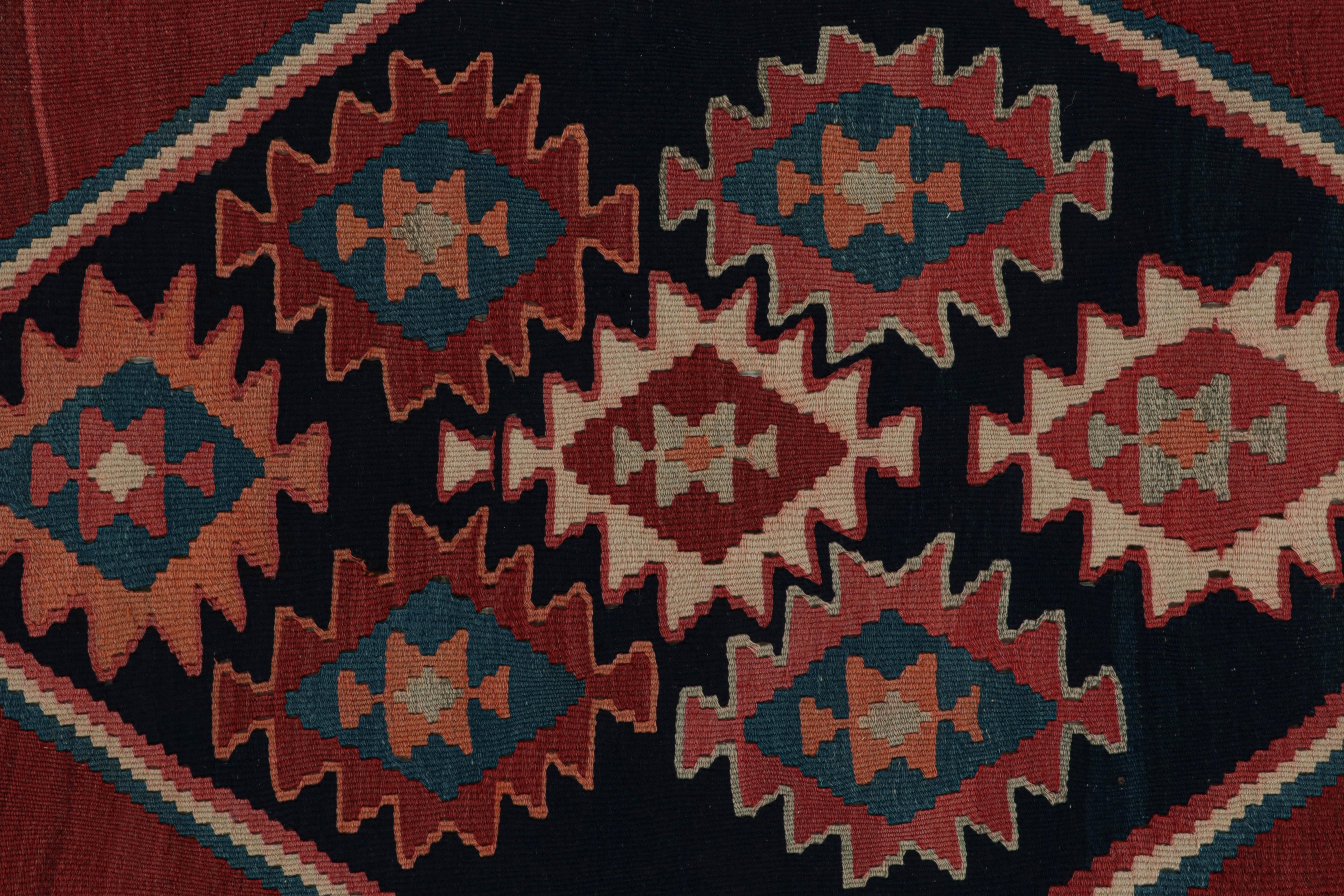Wool Vintage Afghani Tribal Kilim rug, with Open Field and Medallion from Rug & Kilim For Sale