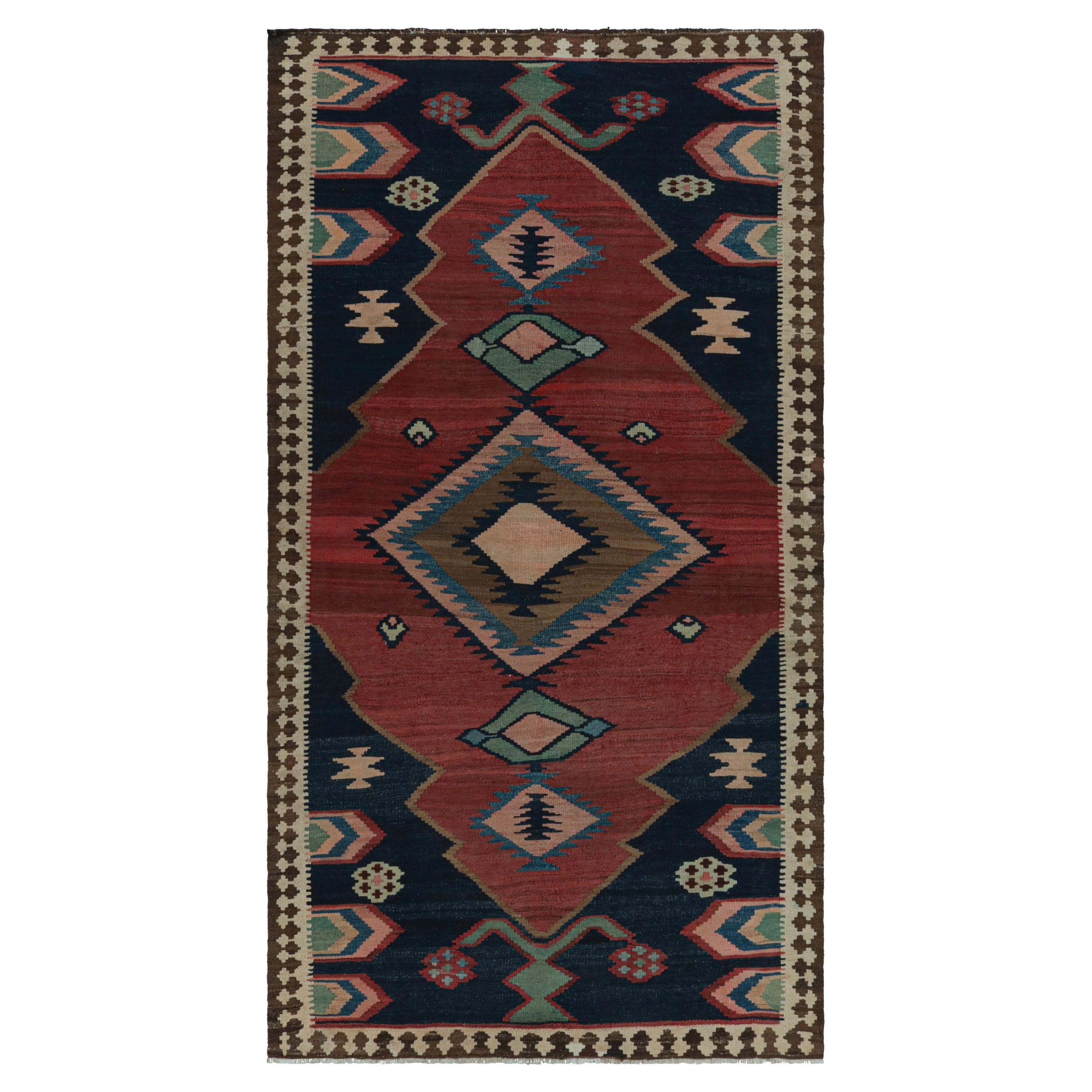 Afghanischer Stammes-Kilim-Teppich mit offenem Feld und Medaillon, Rug & Kilim