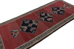 Vintage Afghani tribal Kilim rug with Open Field and Medallions from Rug & Kilim