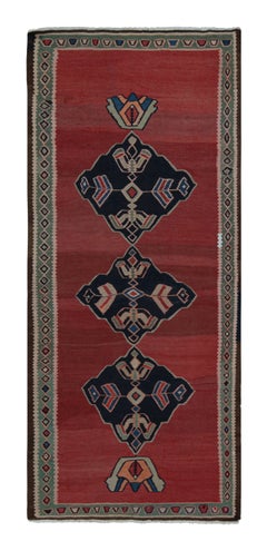 Vintage Afghani tribal Kilim rug with Open Field and Medallions from Rug & Kilim