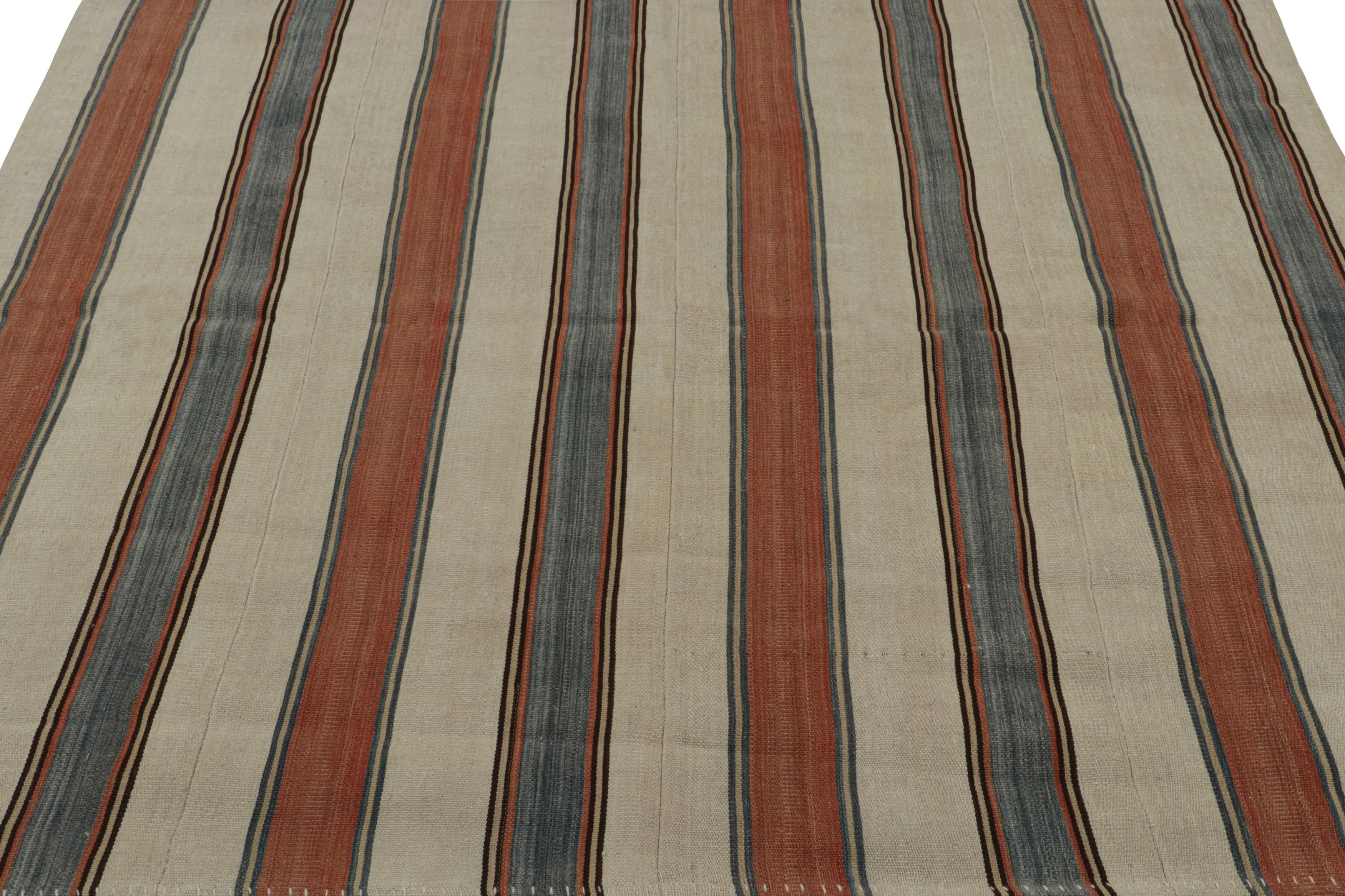 Tribal Vintage Afghani tribal Kilim rug, with Stripes, from Rug & Kilim For Sale