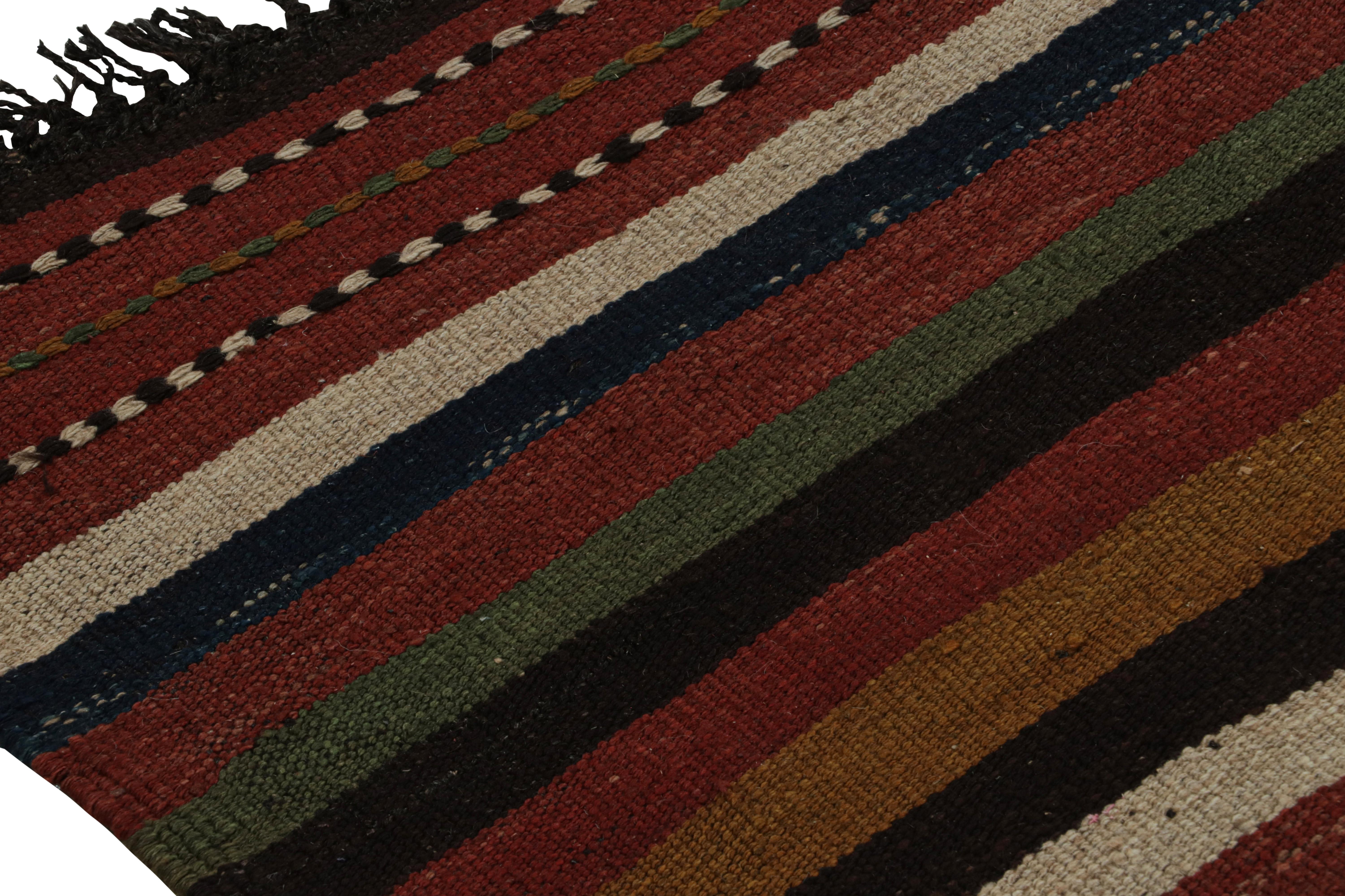Vintage Afghani tribal Kilim rug, with Stripes, from Rug & Kilim In Good Condition For Sale In Long Island City, NY