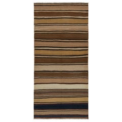 Afghanischer Stammes-Kilim-Teppich mit Streifen, von Rug & Kilim