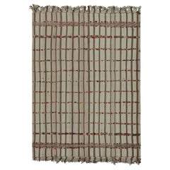 Tapis texturé Kilim tribal afghan vintage, avec rayures, de Rug & Kilim