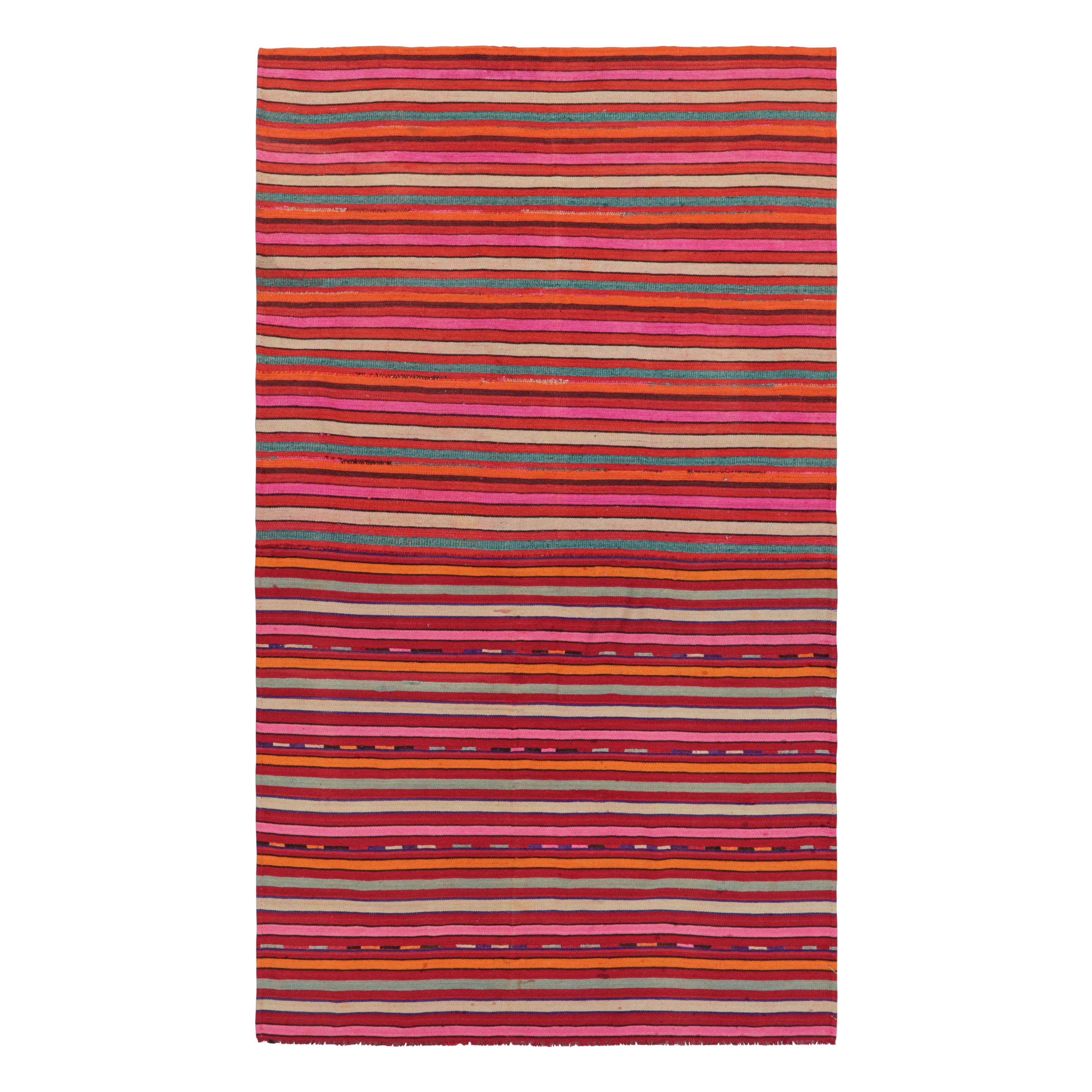 Vintage Afghani Tribal Kilim mit Streifen von Rug & Kilim
