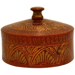 Vieille boîte à épices afghane tribale